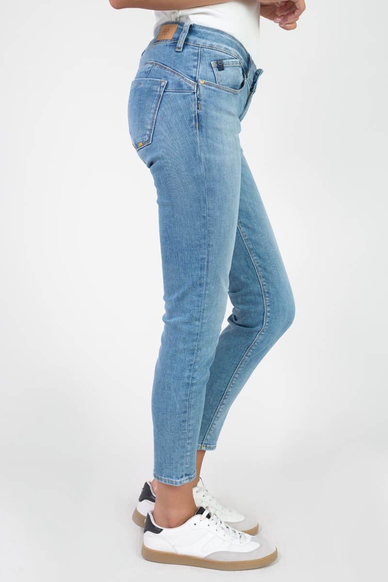 Push-up slim pulp jeans, length 34 LE TEMPS DES CERISES Blue