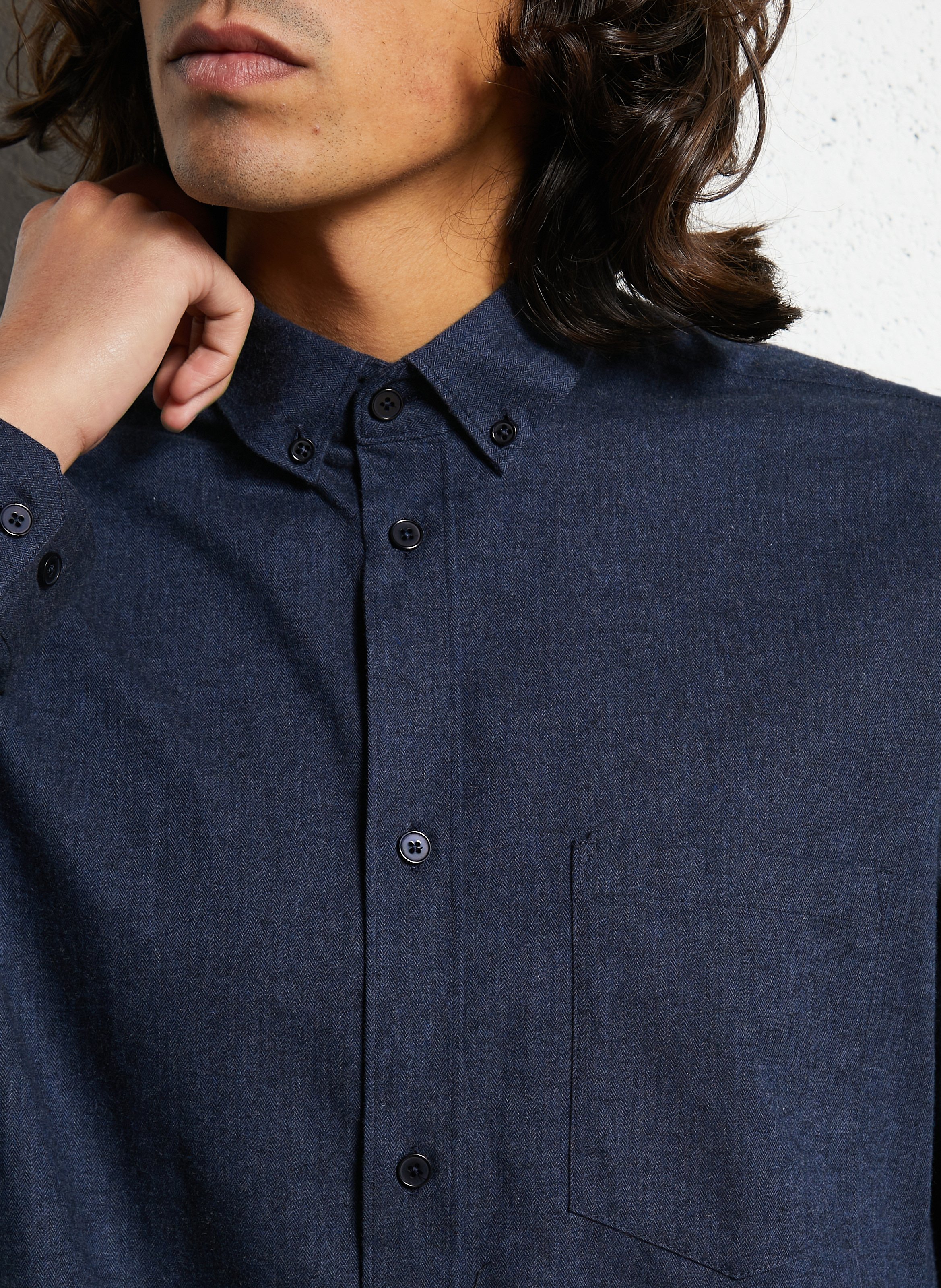 Dakota regular-fit cotton shirt AU PRINTEMPS PARIS Blue
