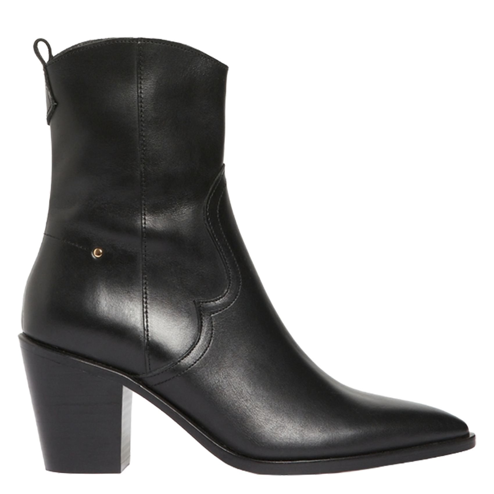 Bianca leather ankle boots VANESSA BRUNO Black