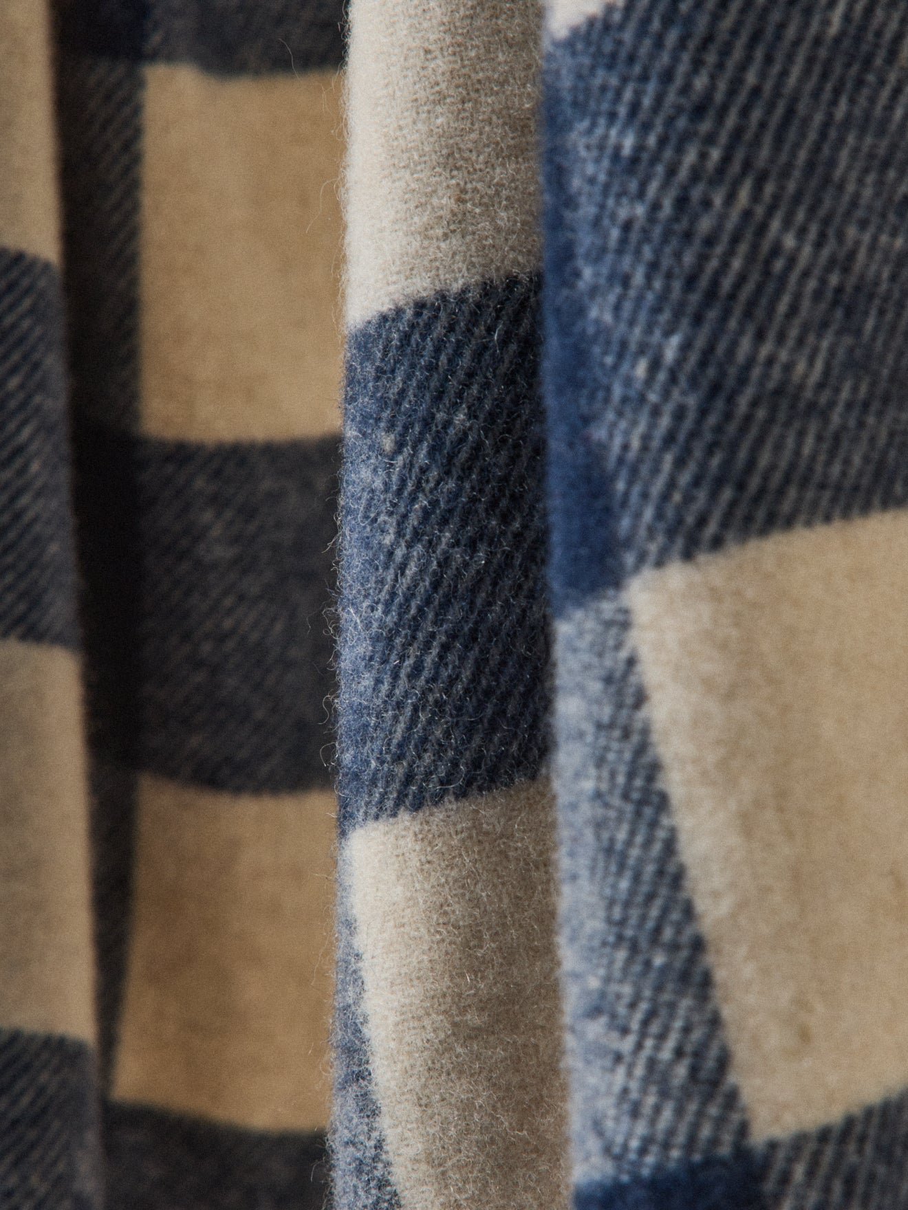 Wool plaid scarf CYRILLUS Blue