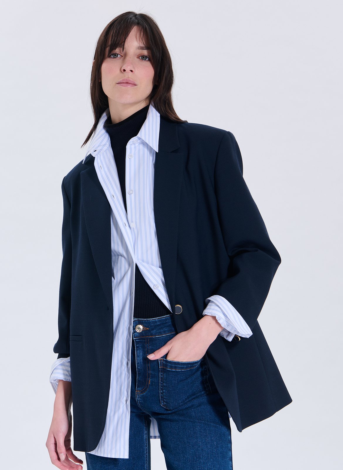 Straight suit jacket ZAPA Blue