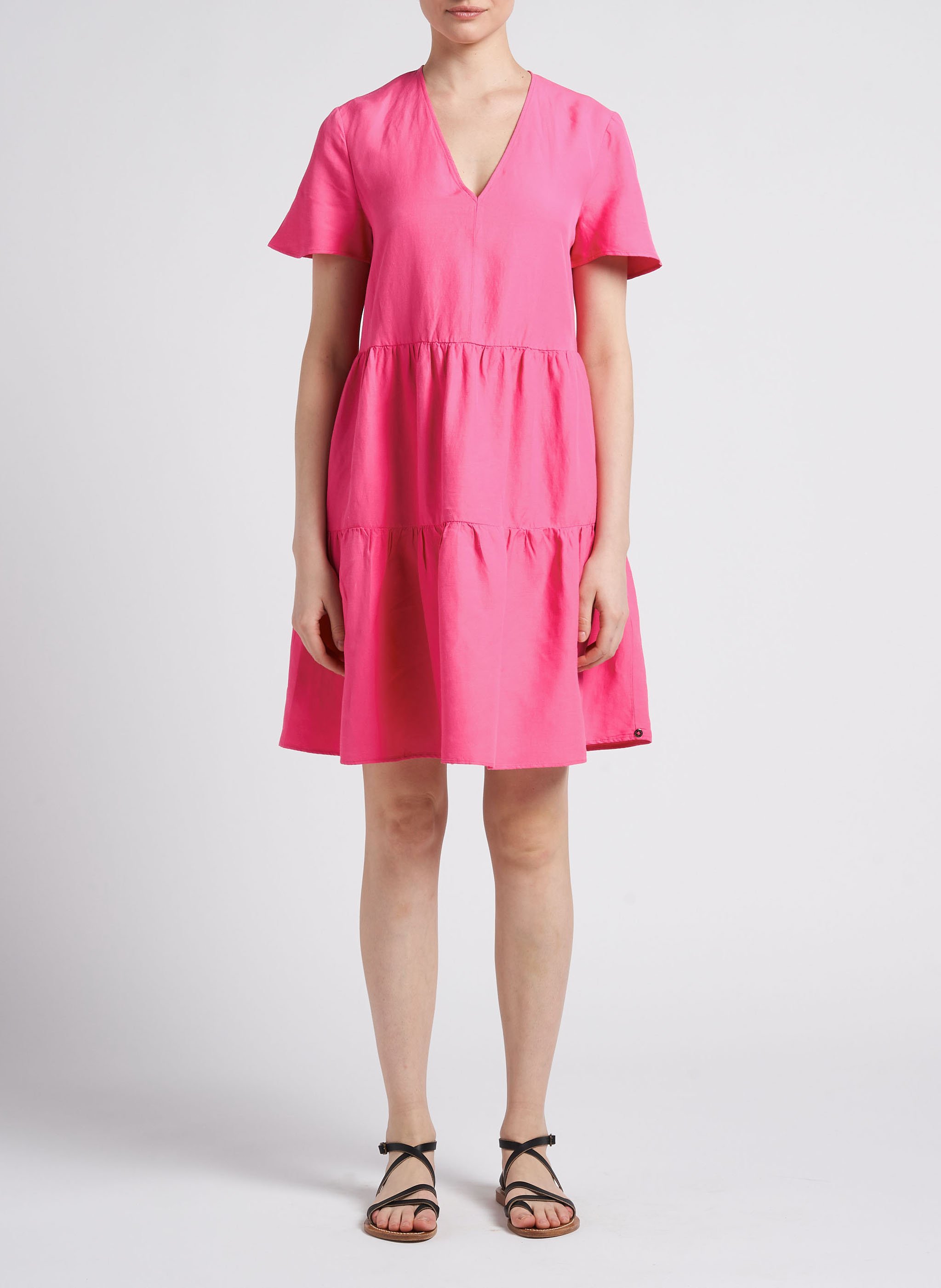 Robe col V ample PENNYBLACK Rose