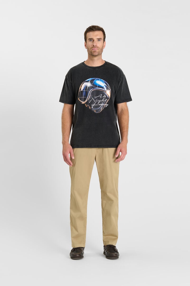 Tommy Badge T-shirt LE TEMPS DES CERISES Black