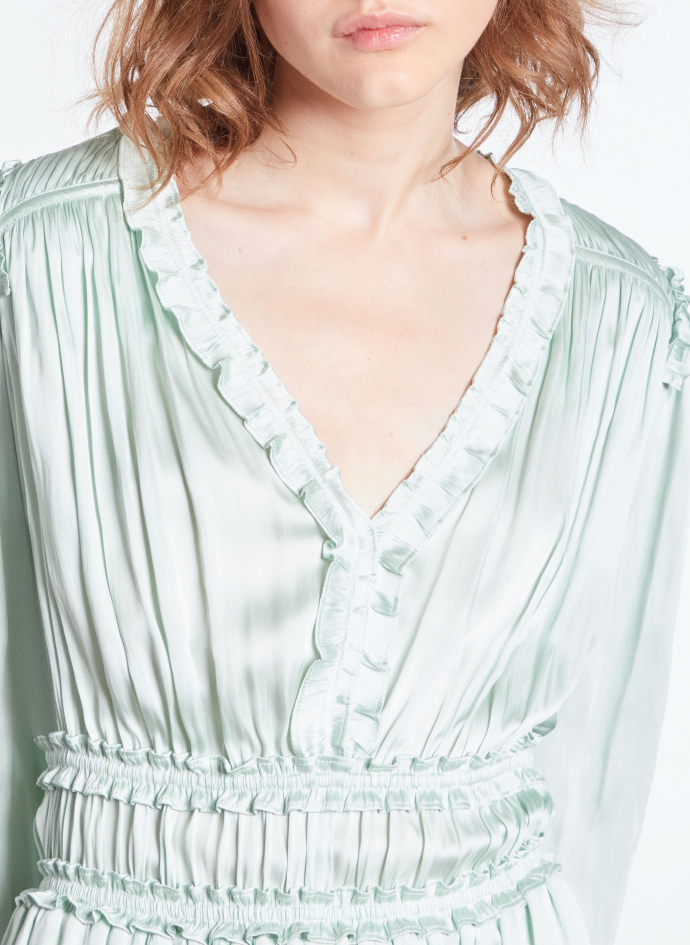 Robe courte col V  THE KOOPLES Bleu