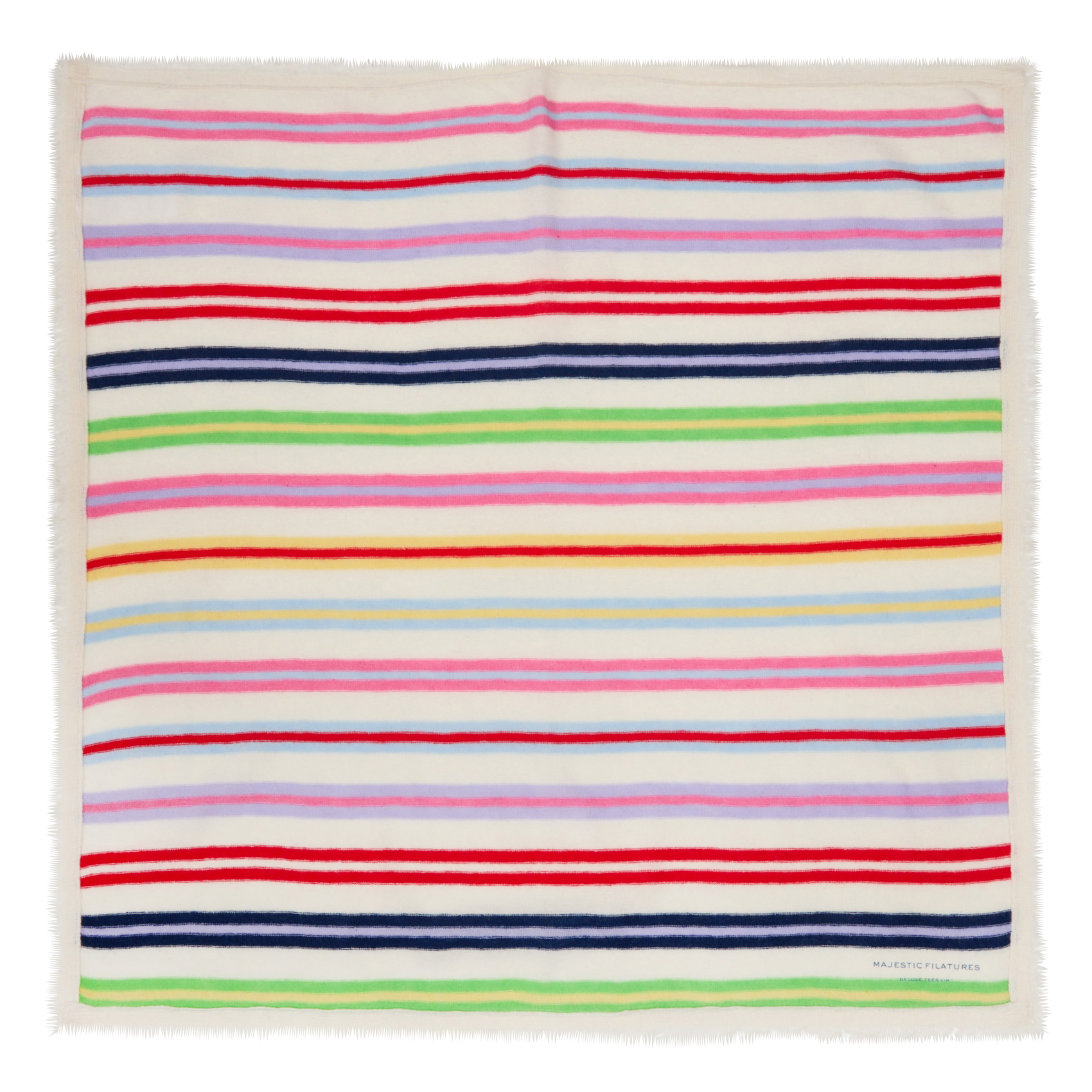 Vierkante sjaal met kasjmierprint MAJESTIC FILATURES Beige