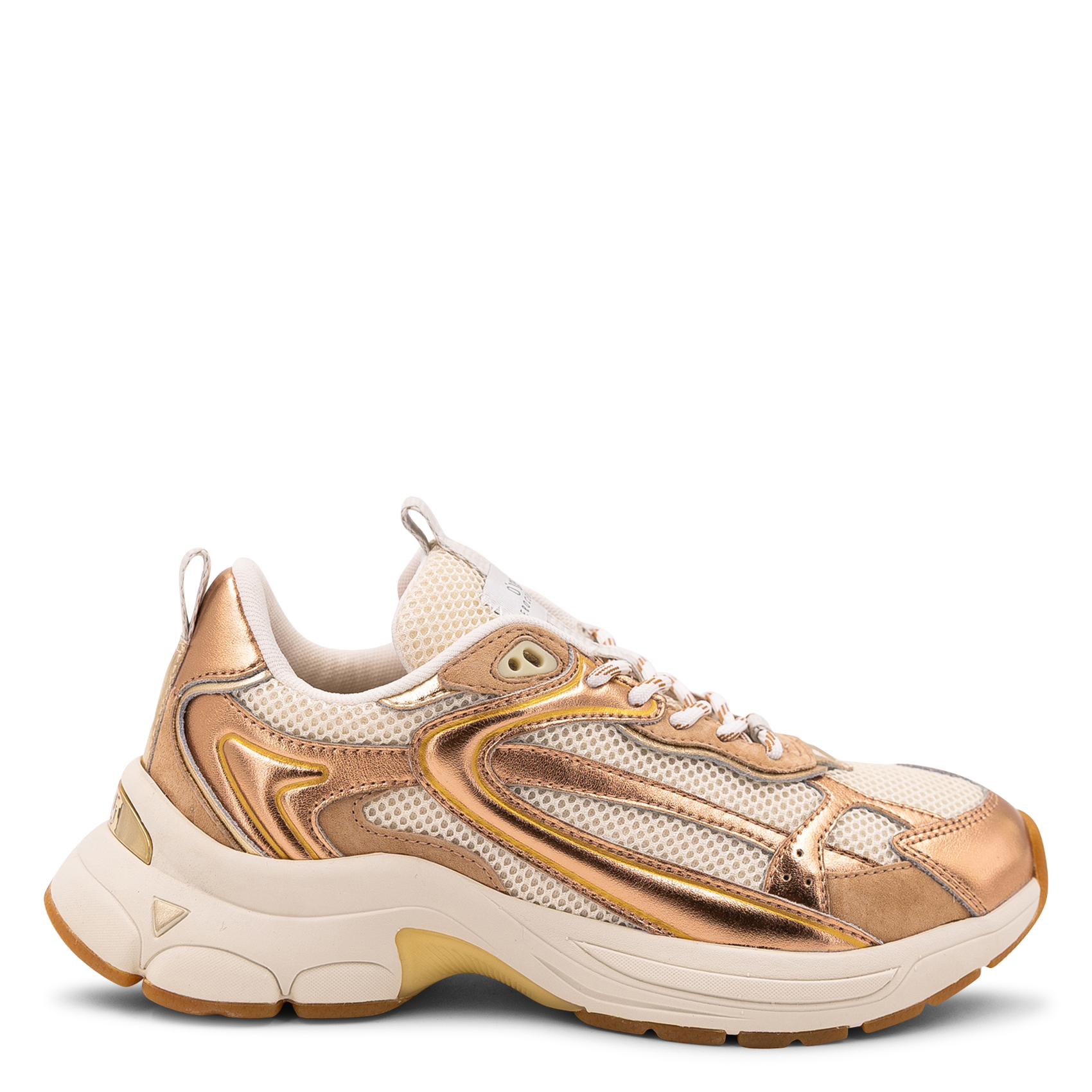 Baskets basses métallisées  0'105 Marron