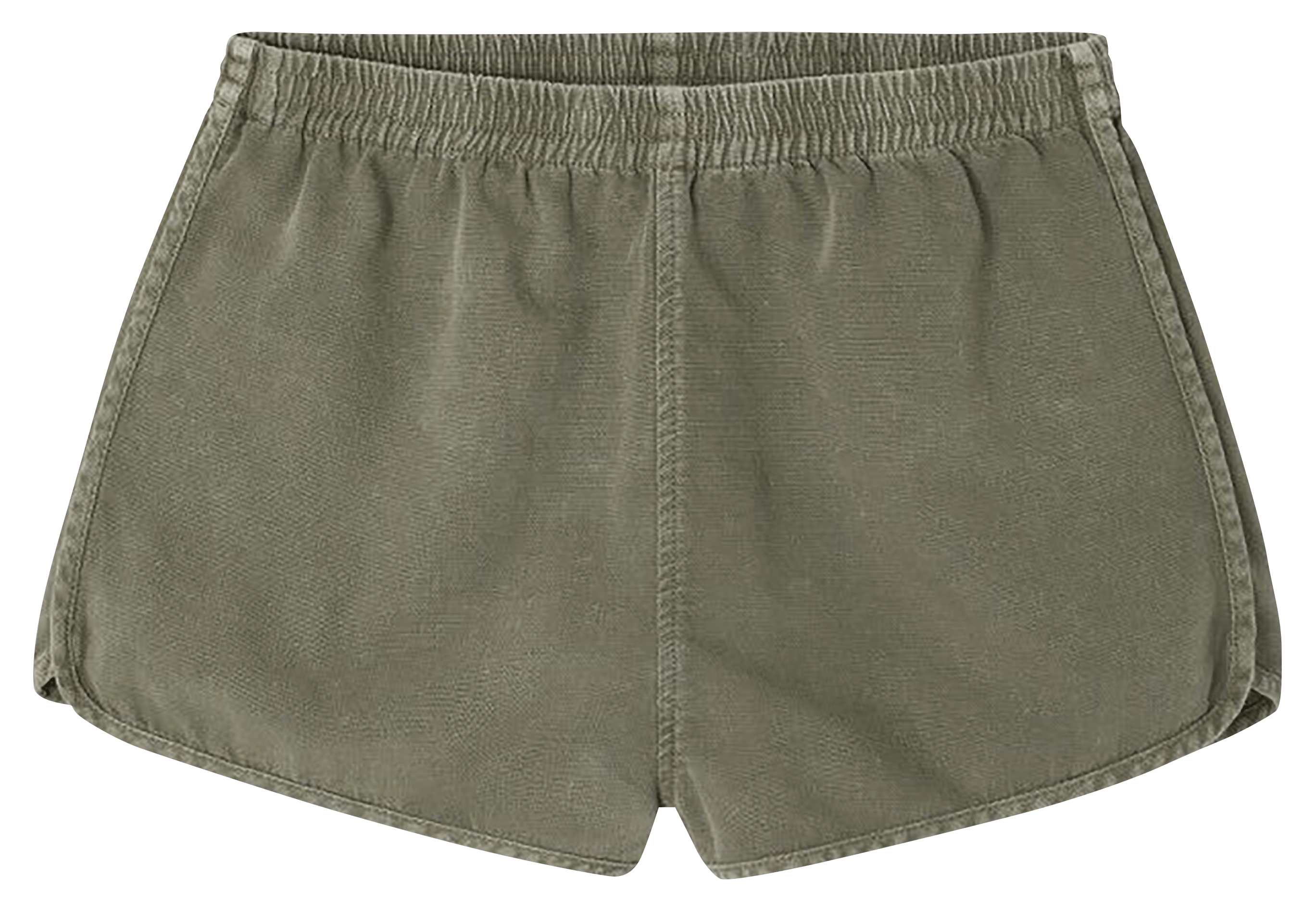 Kurzer gerader einfarbiger Mantel AMERICAN VINTAGE Grun