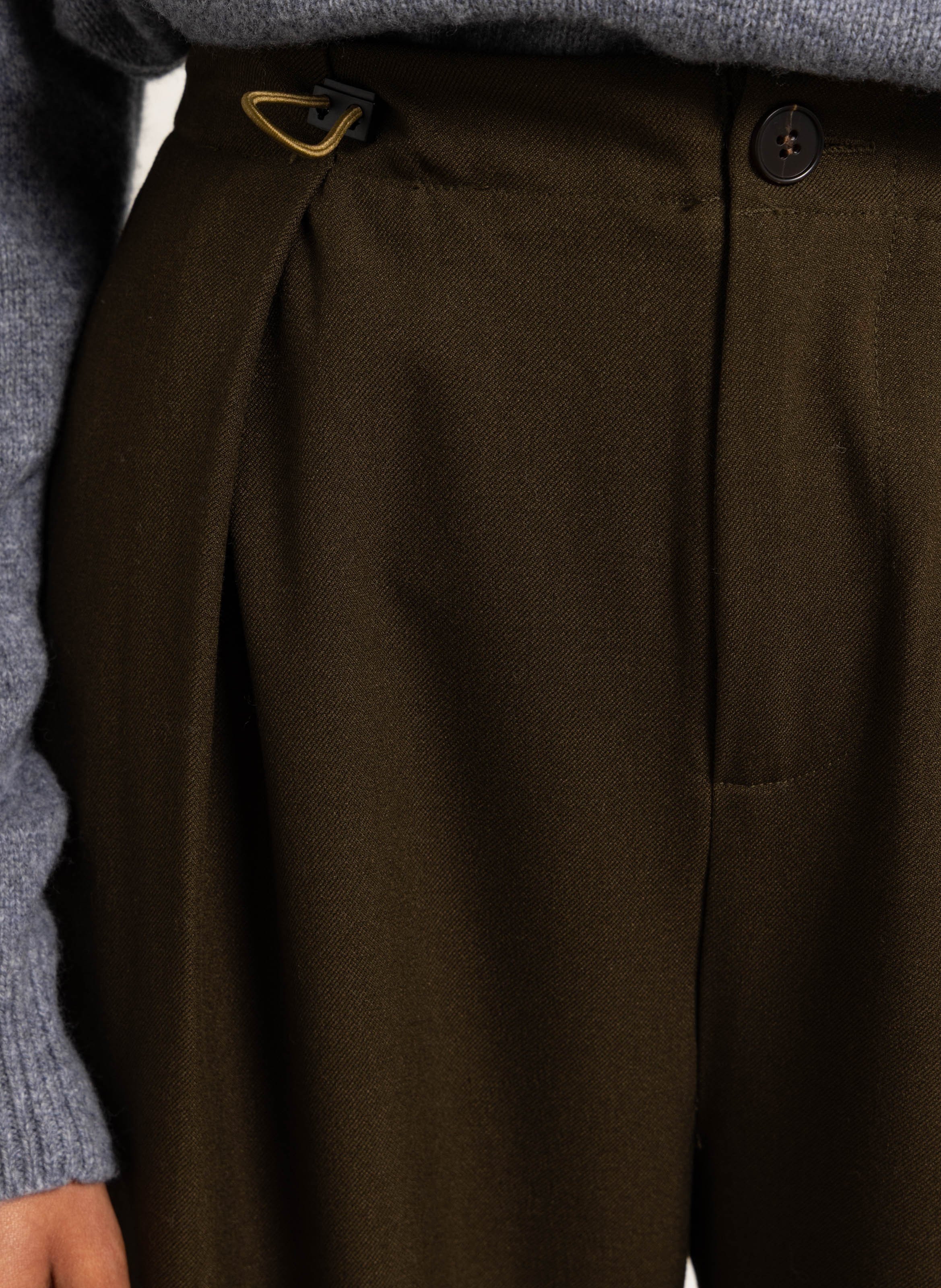 Wide trousers SUNCOO Khaki
