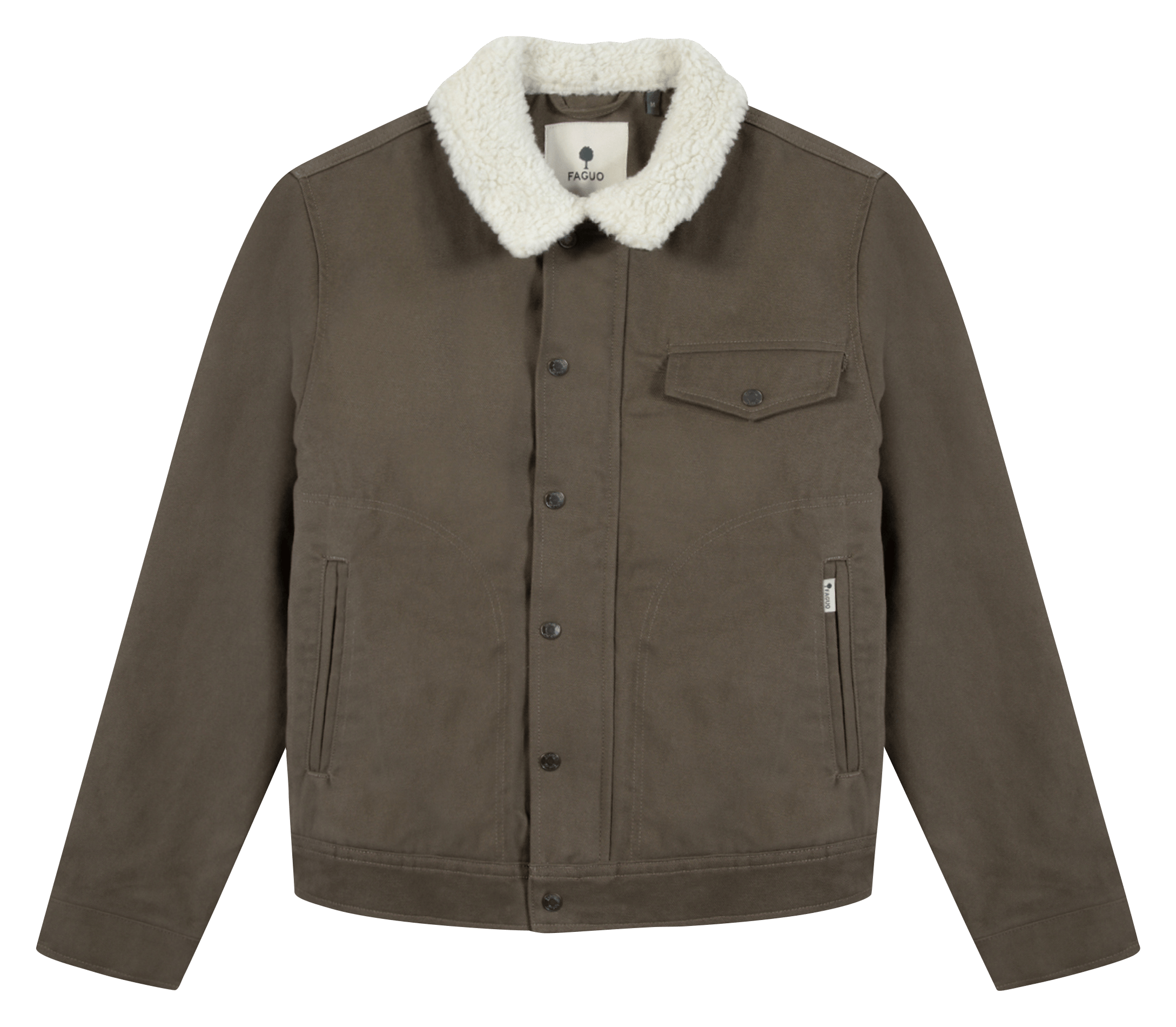 Veste col classique FAGUO Marron