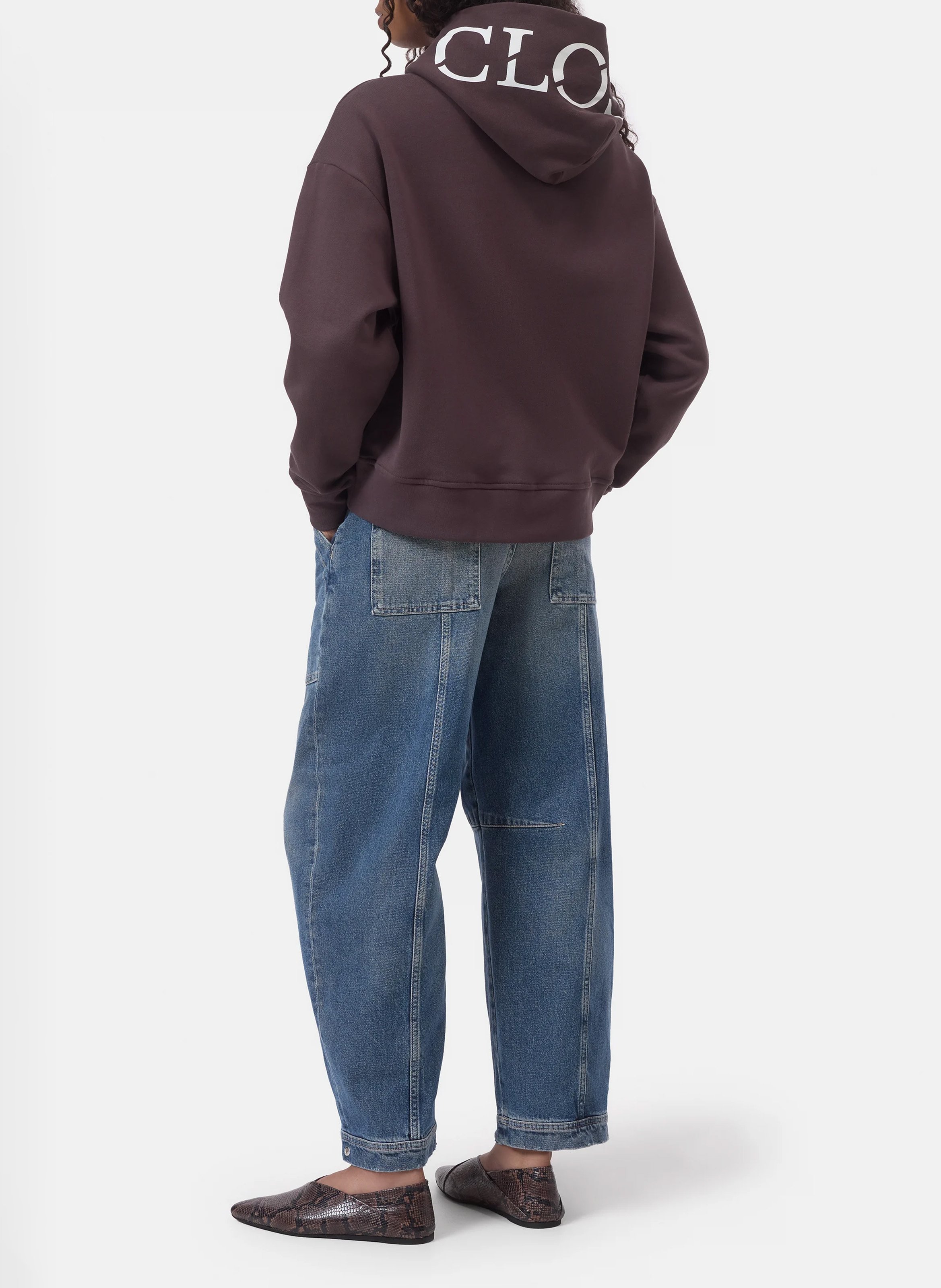 Oversized sweater van biologisch katoen CLOSED Bruin