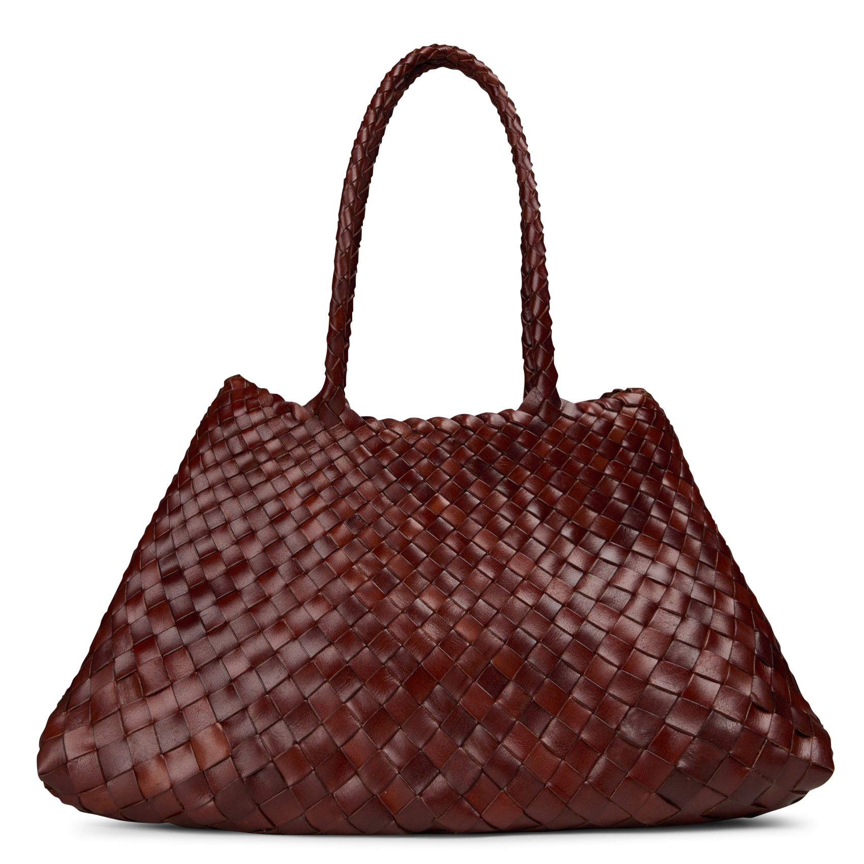 Woven leather basket DRAGON DIFFUSION