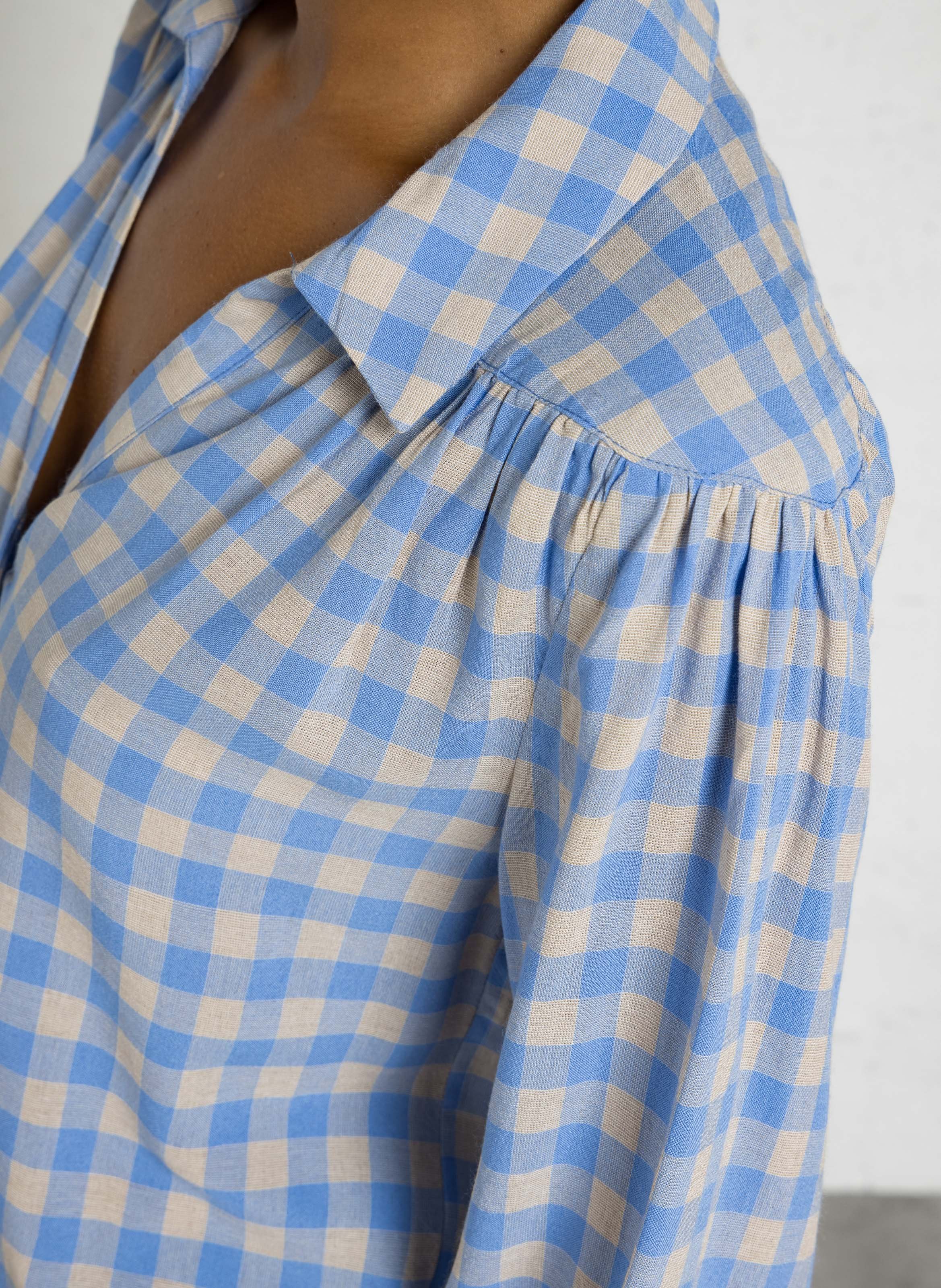 Blouse met klassieke kraag MAISON 123 Wit