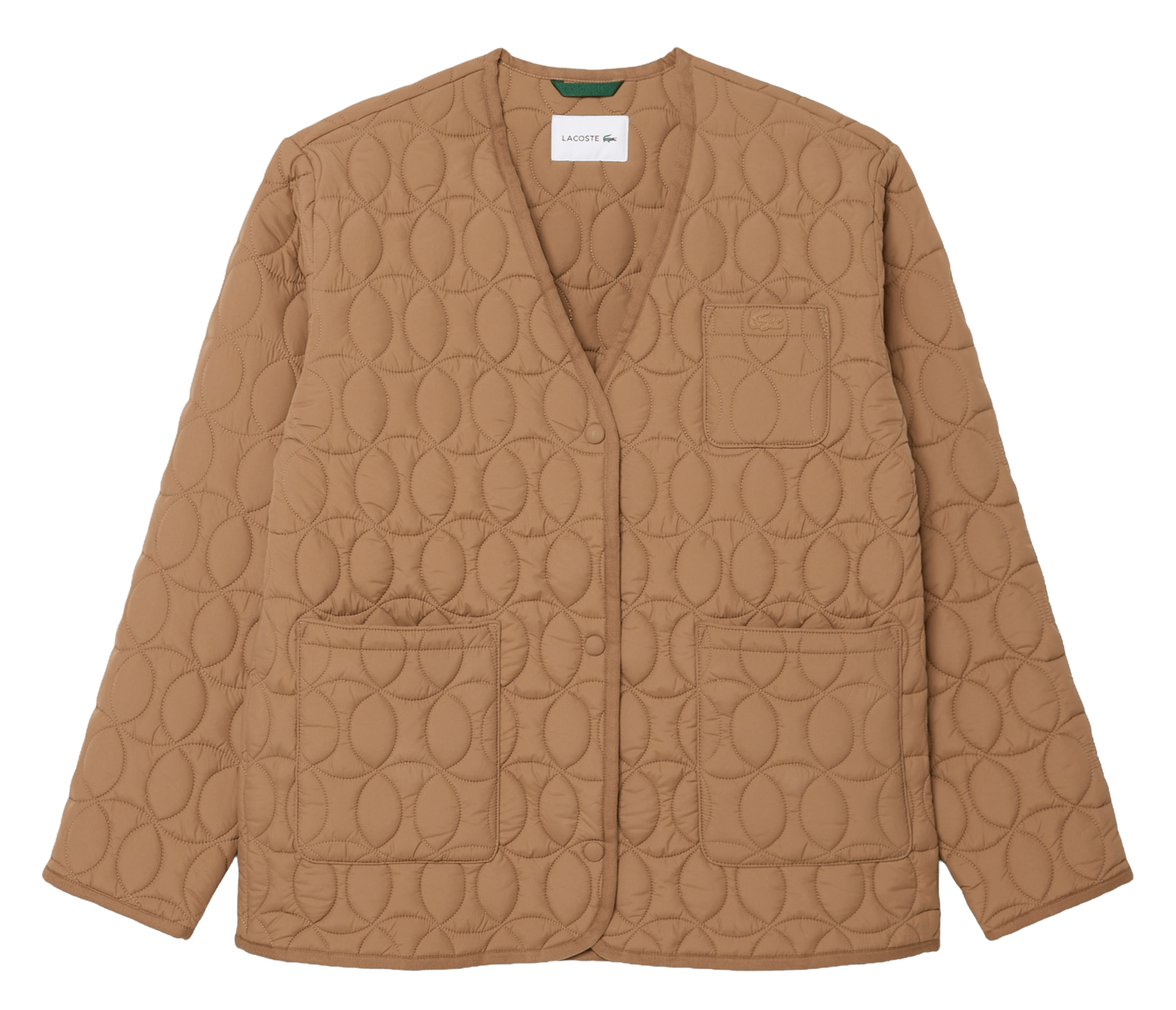 Veste ample matelassée LACOSTE Marron