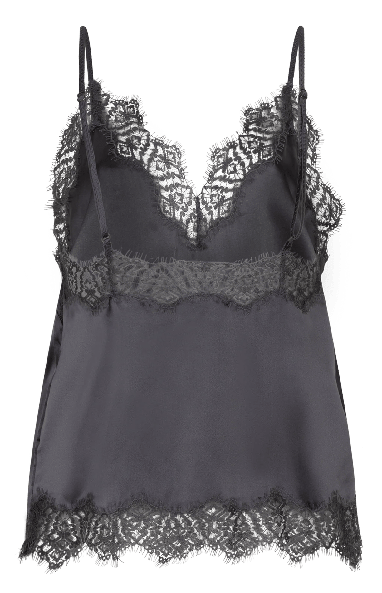 Silk V-neck camisole LOVE STORIES Grey