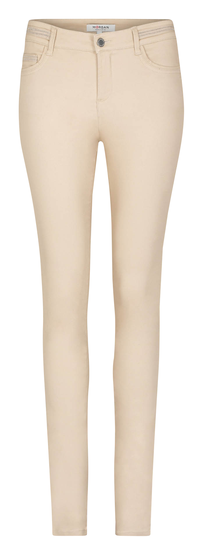 Beschichtete Slimfit-Hose MORGAN Beige