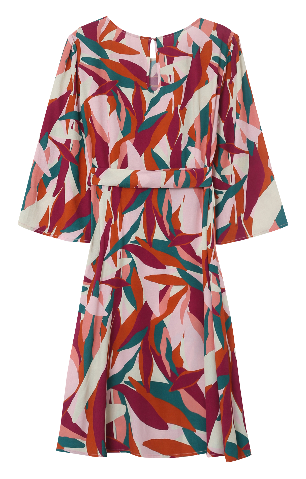 Robe courte fluide imprimée GRACE ET MILA Vert