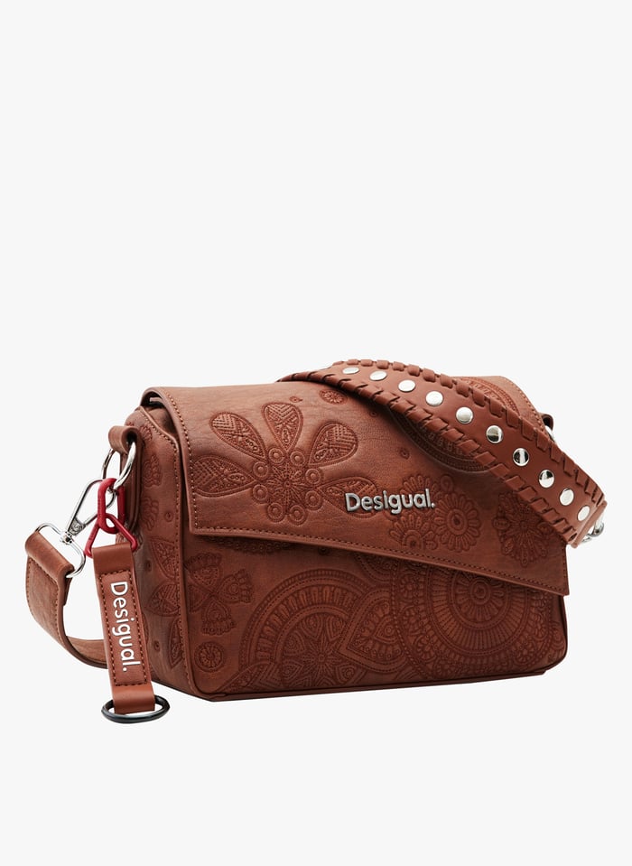 Sac bandoulière top desigual marron