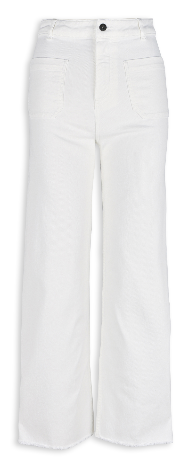 High-rise organic cotton bootcut jeans LA FEE MARABOUTEE White