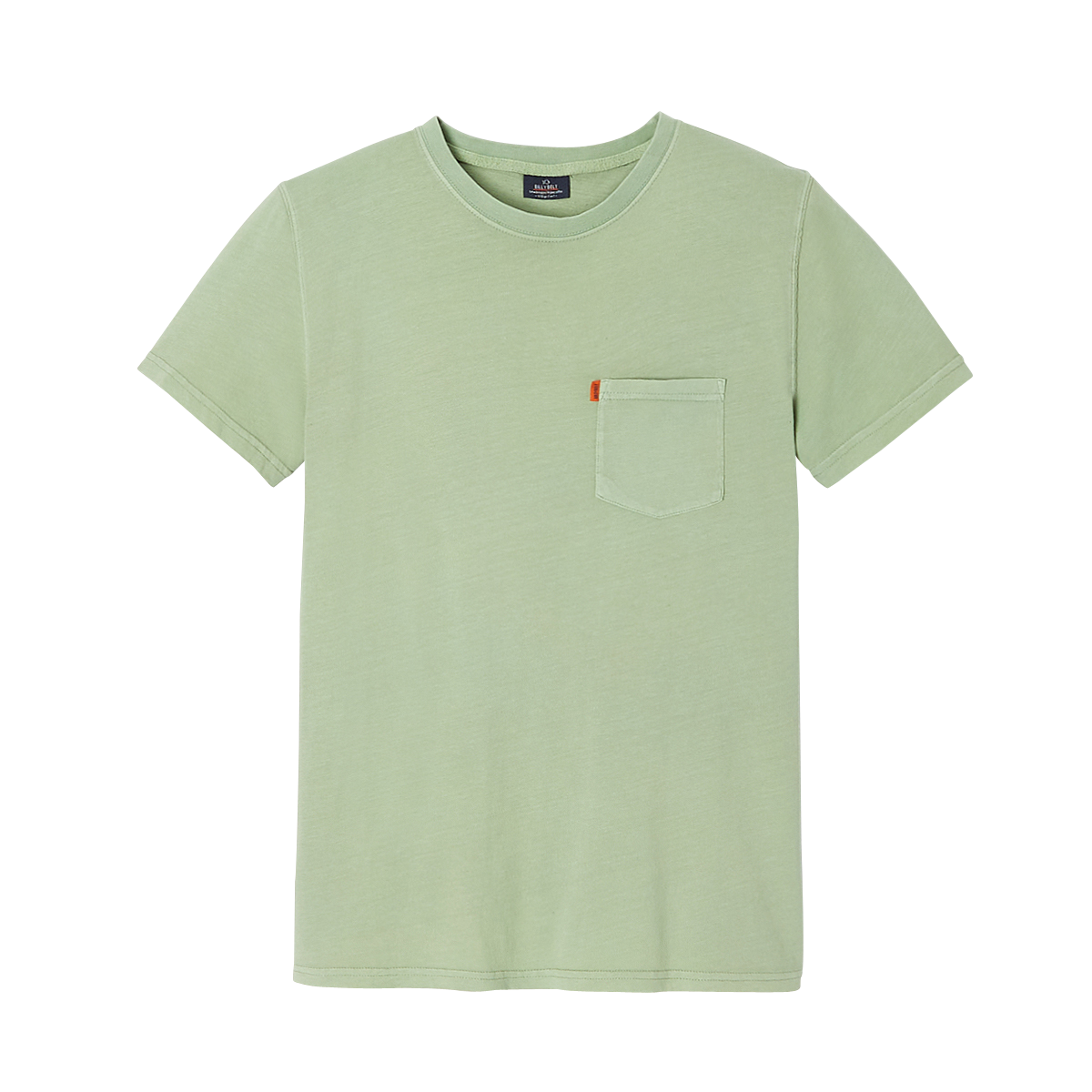 Organic cotton garment-dyed T-shirt BILLYBELT Green