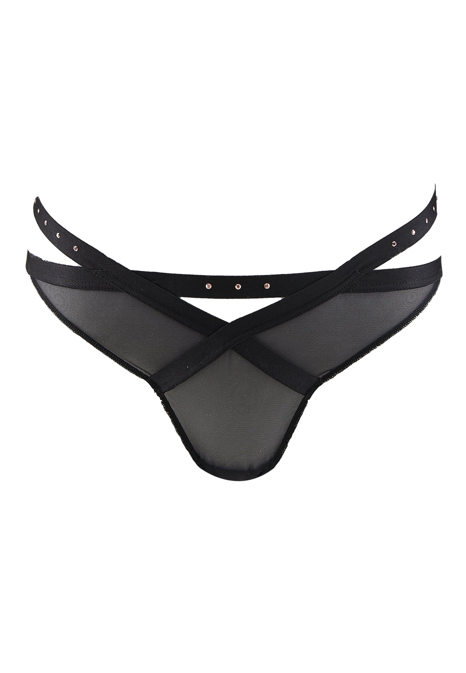 High-cut panties with mini hearts AUBADE Black