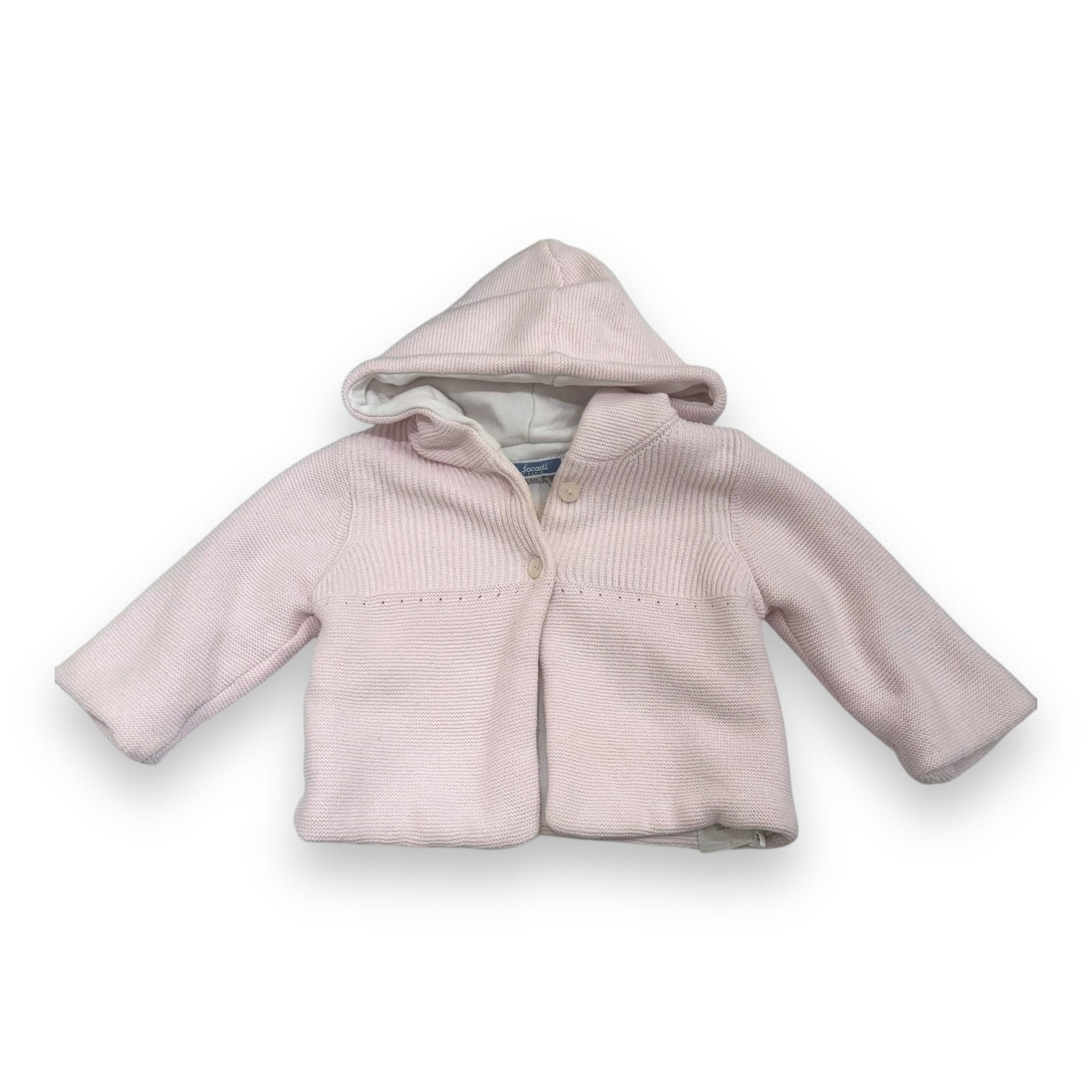 Pink baby cardigan - 6 months JACADI - Seconde Main Pink
