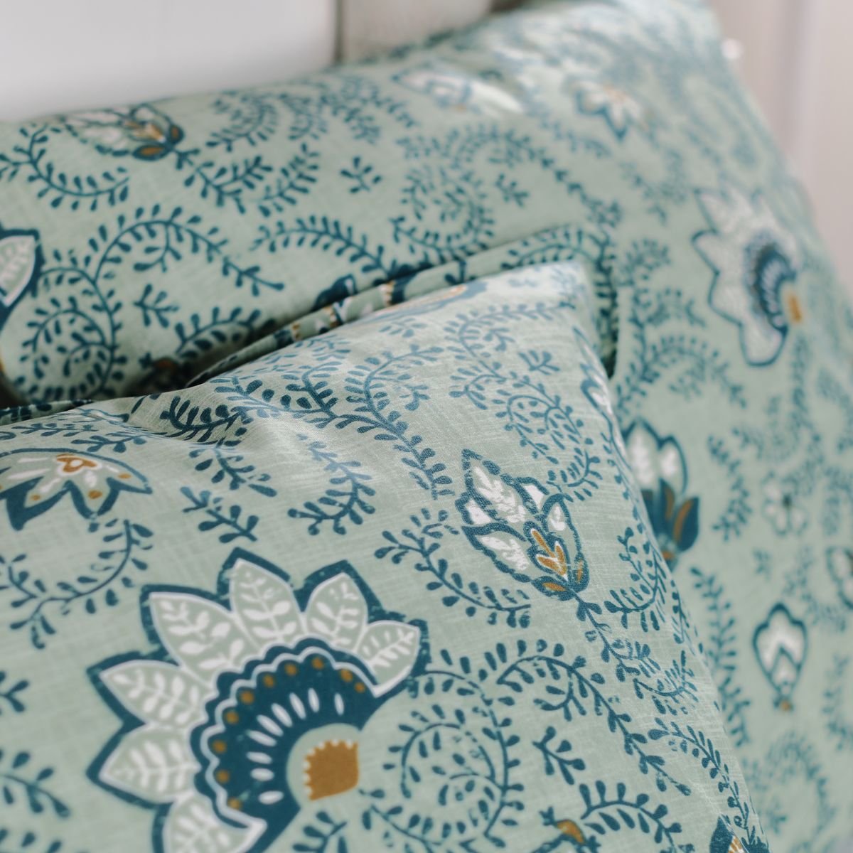 Printed cotton bed set TODAY LINGE DE MAISON Green