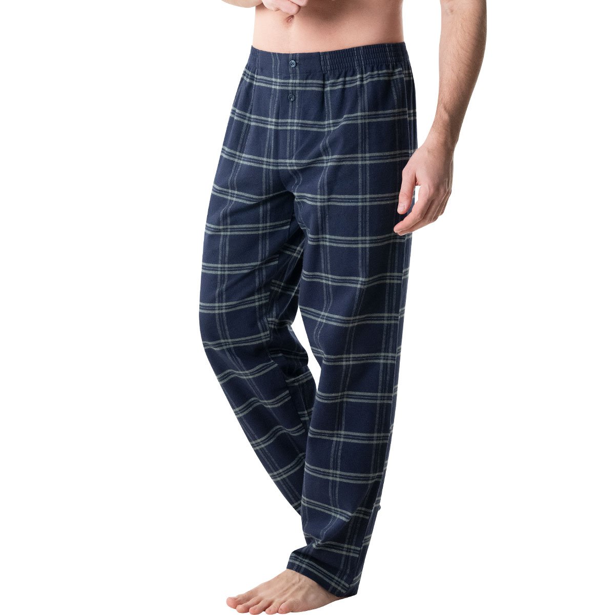 Men's long pajamas jersey/flannel eminence EMINENCE Green