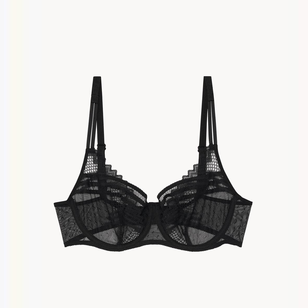 A Fleur De Toi demi-cup bra PASSIONATA Black