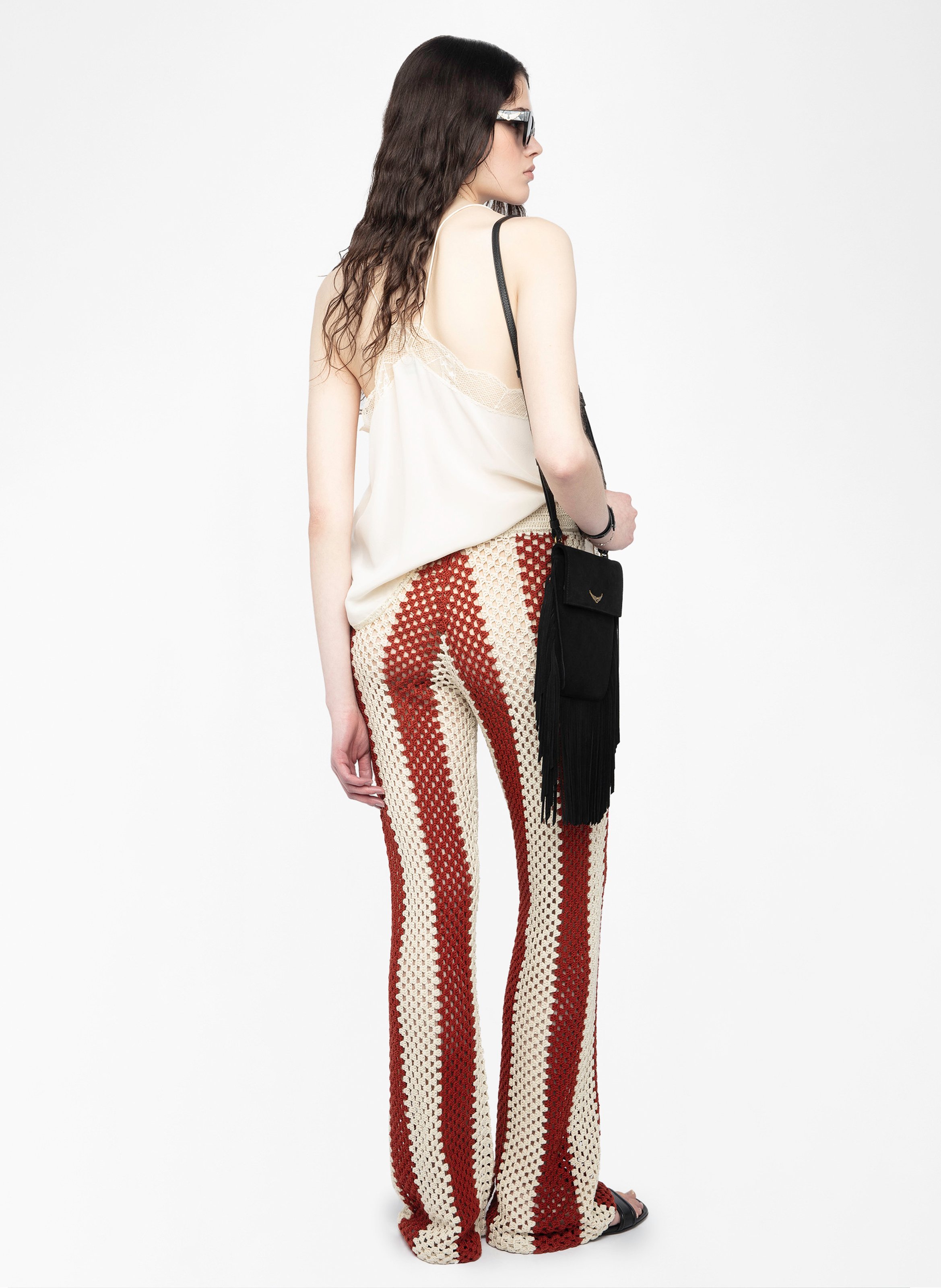Straight-leg crocheted pants ZADIG&VOLTAIRE White