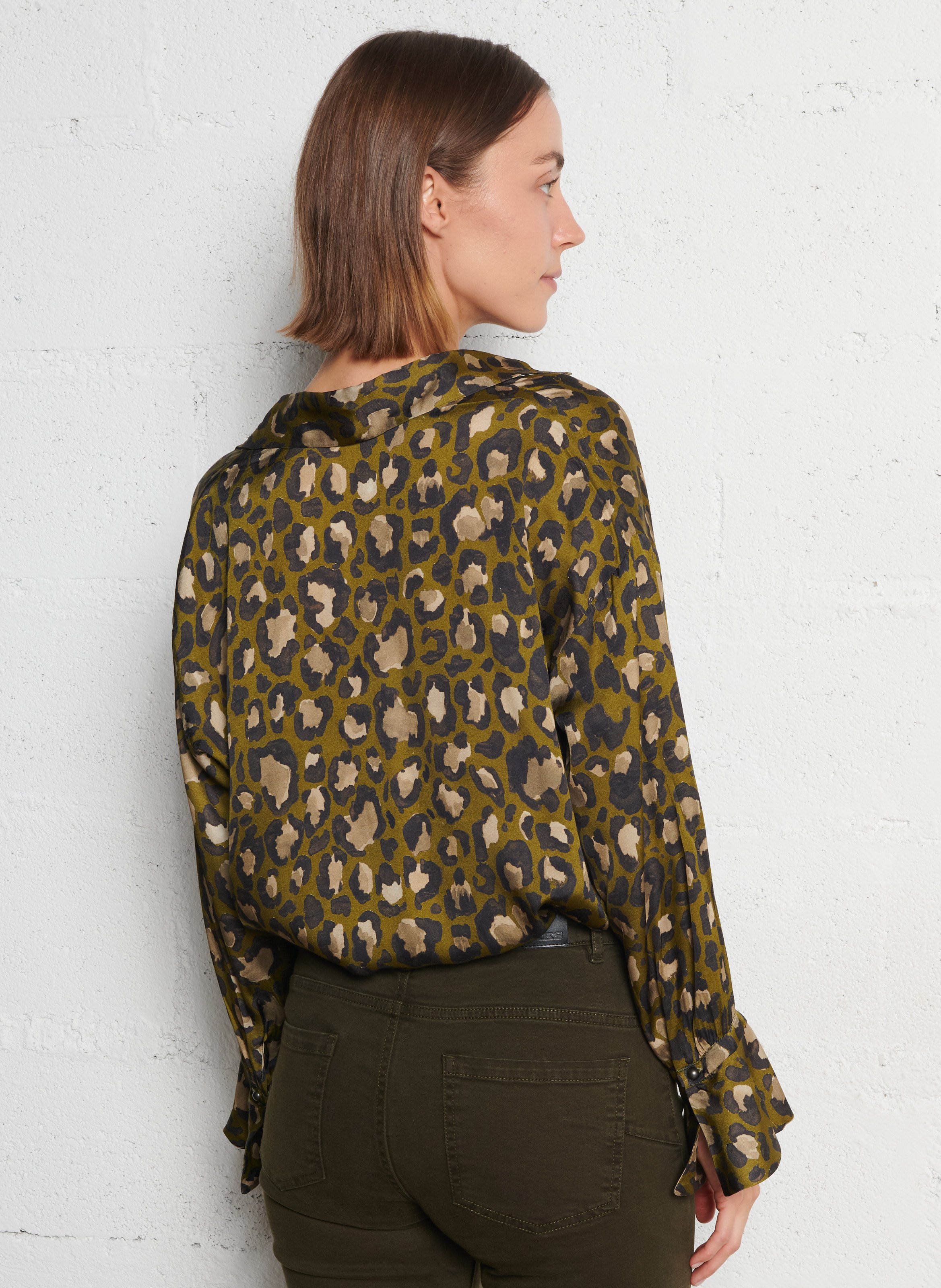 Chemise col classique  IKKS Kaki