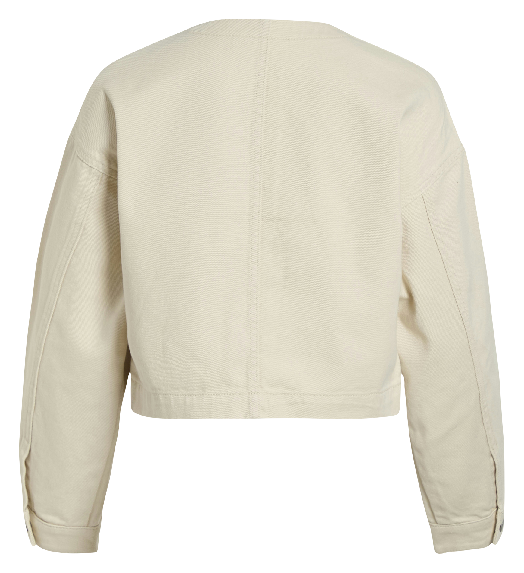Veste droite en coton VILA Beige
