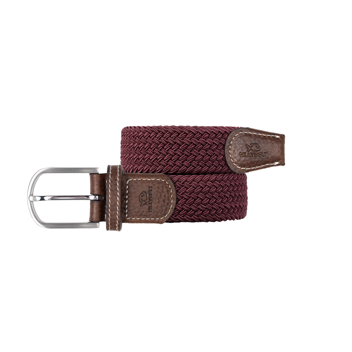 Solid Elastic Braided Belt  Rouge