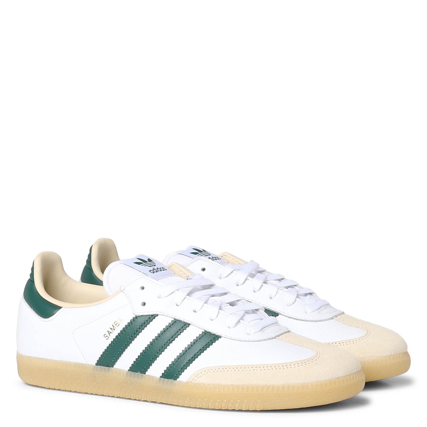 Baskets basses en cuir ADIDAS Blanc