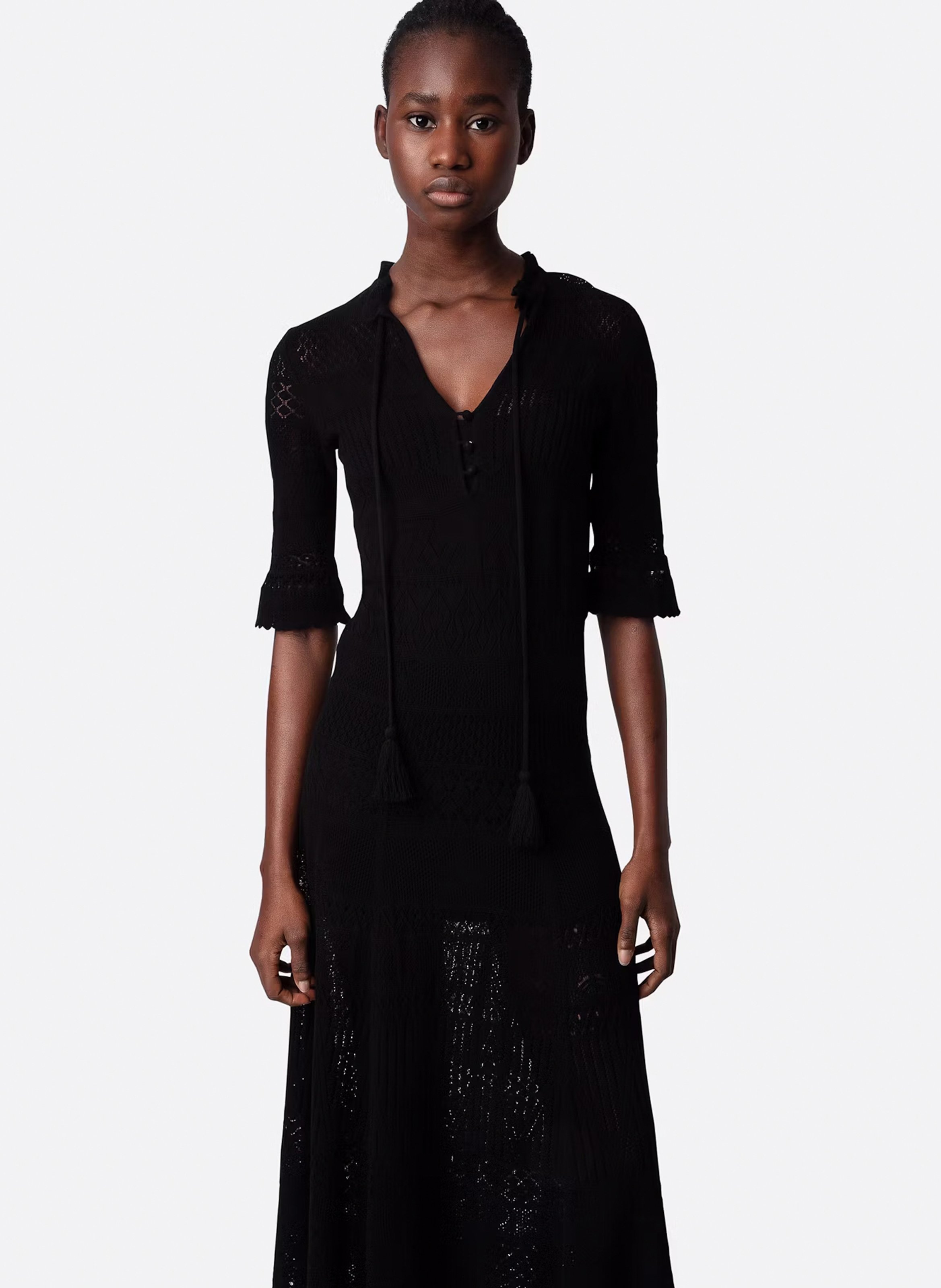 Langes Häkelkleid ZADIG&VOLTAIRE Schwarz