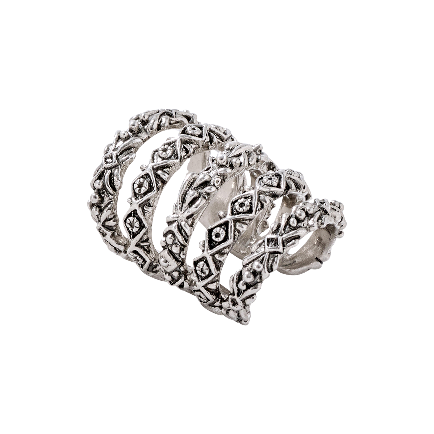 Boucle d'oreille earcuff BA&SH Argent