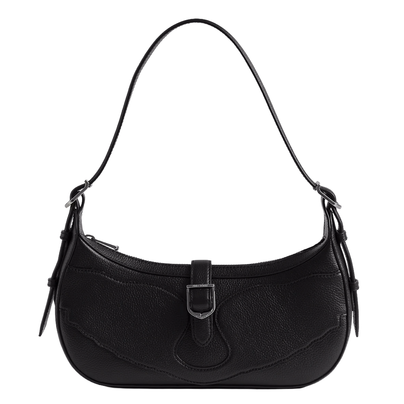 Grained leather baguette bag ZADIG&VOLTAIRE Black