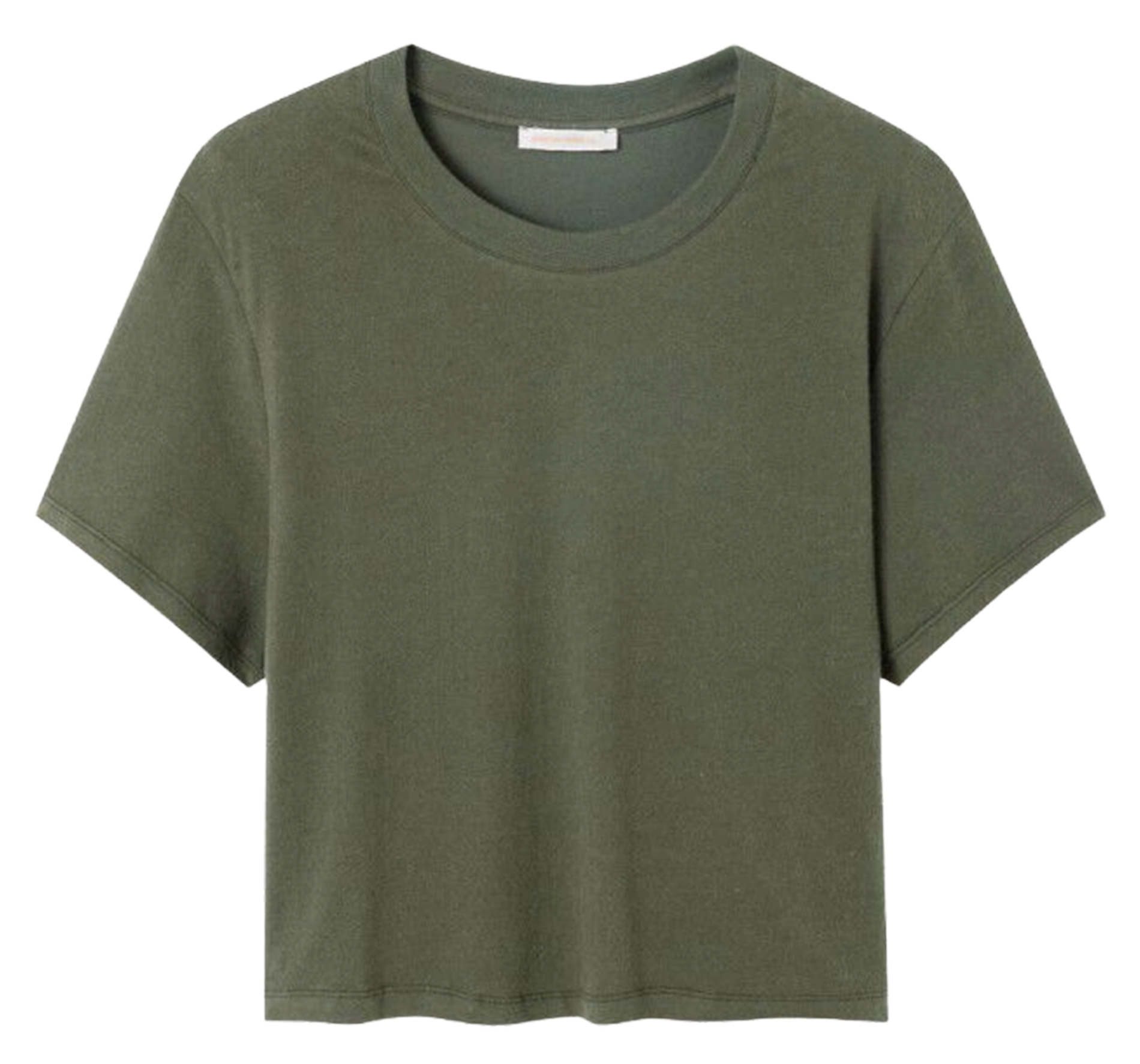 Tee shirt chiné col rond en coton mélangé  YPAWOOD Bosquet chine