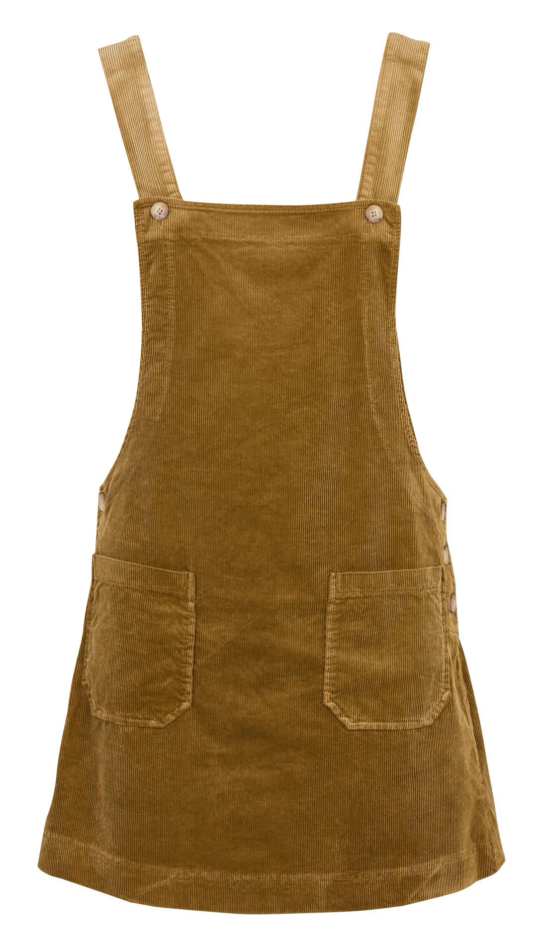 Korte jurk met vierkante hals - katoenblend LA FEE MARABOUTEE Bruin