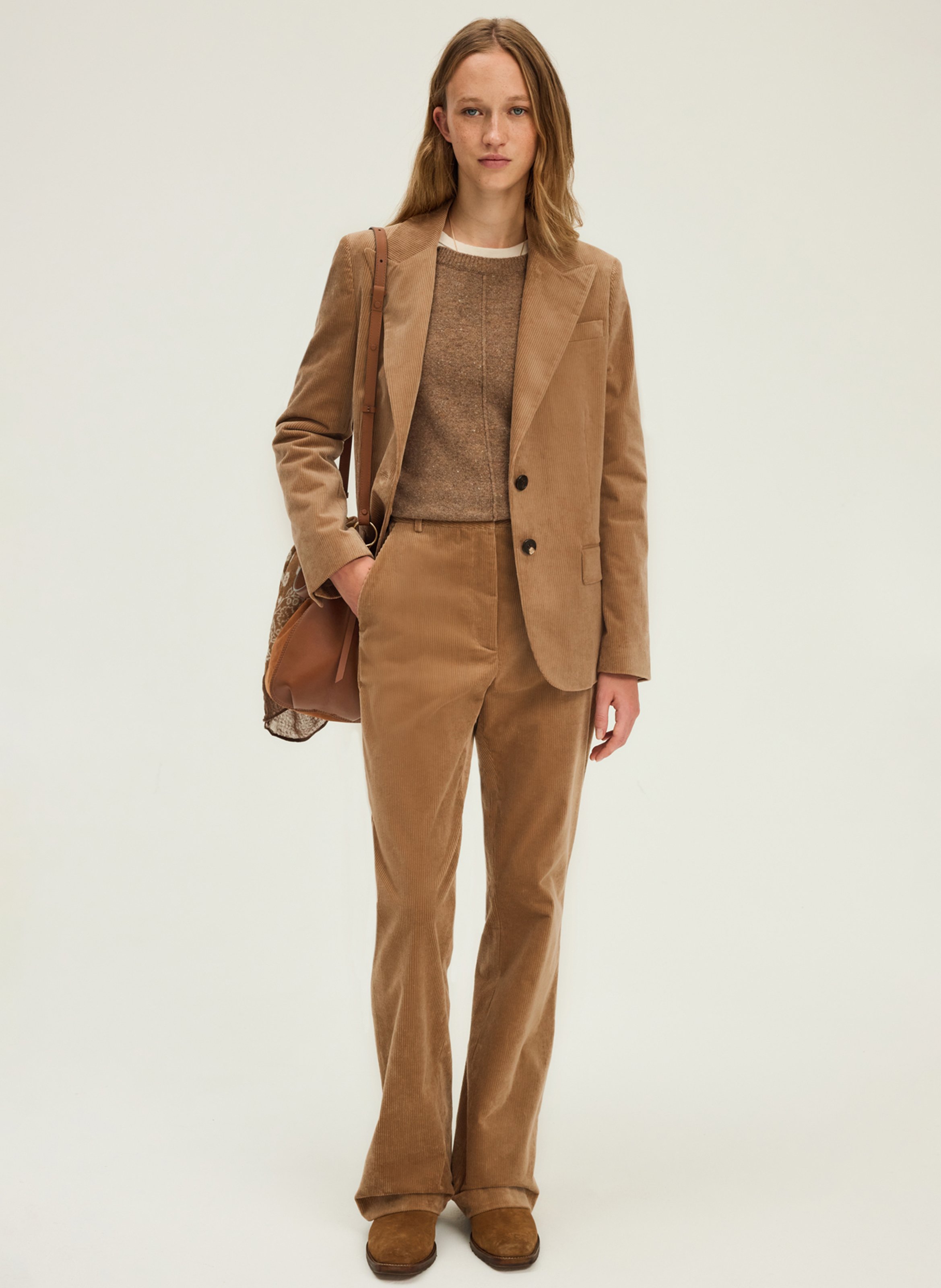 Cotton-blend chinos PABLO Brown