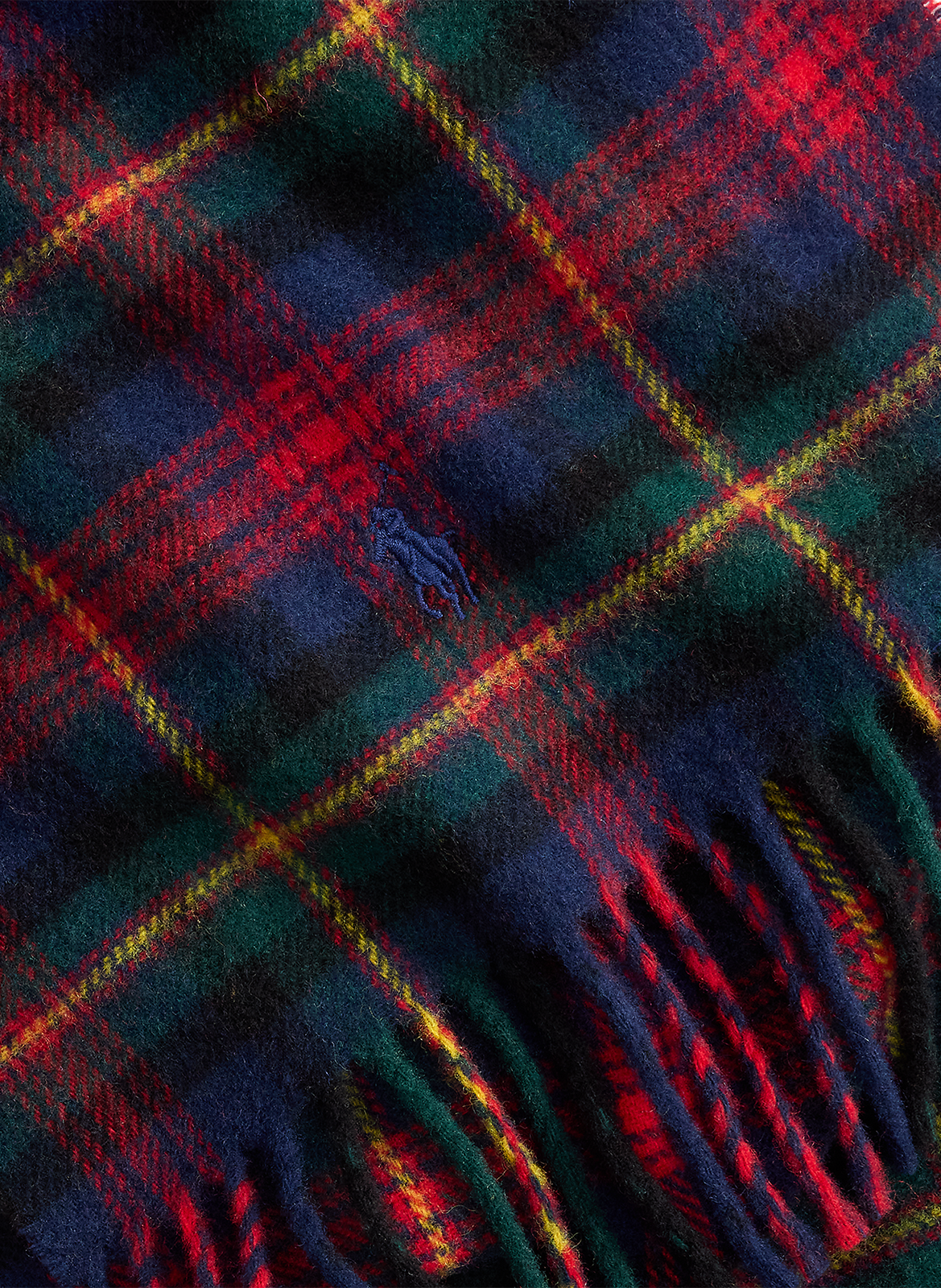 Foulard a quadri POLO RALPH LAUREN Rosso