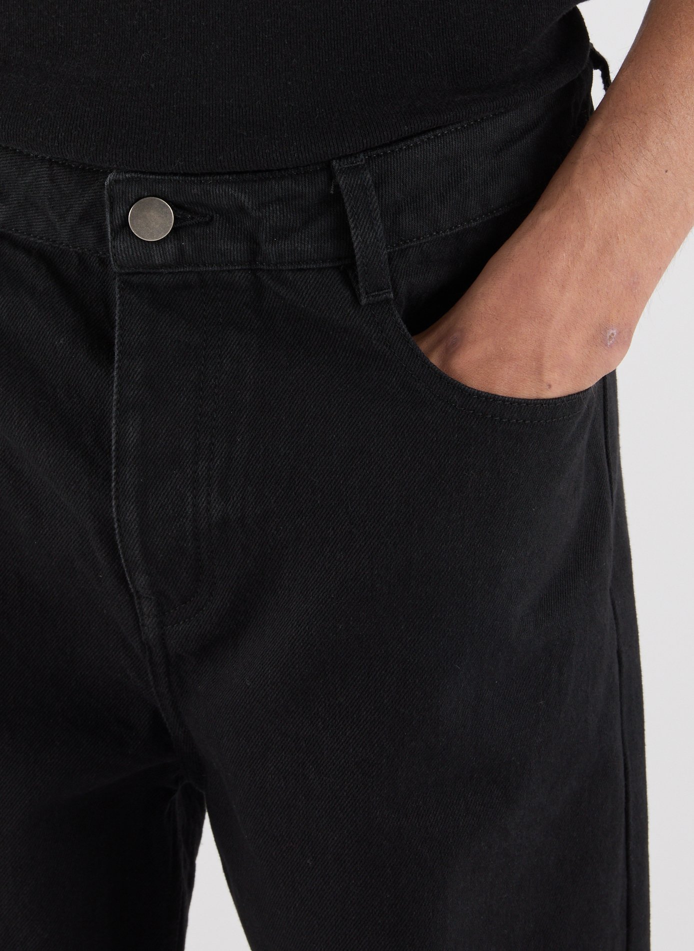 Dillon overdyed straight jeans SAISON 1865 Black