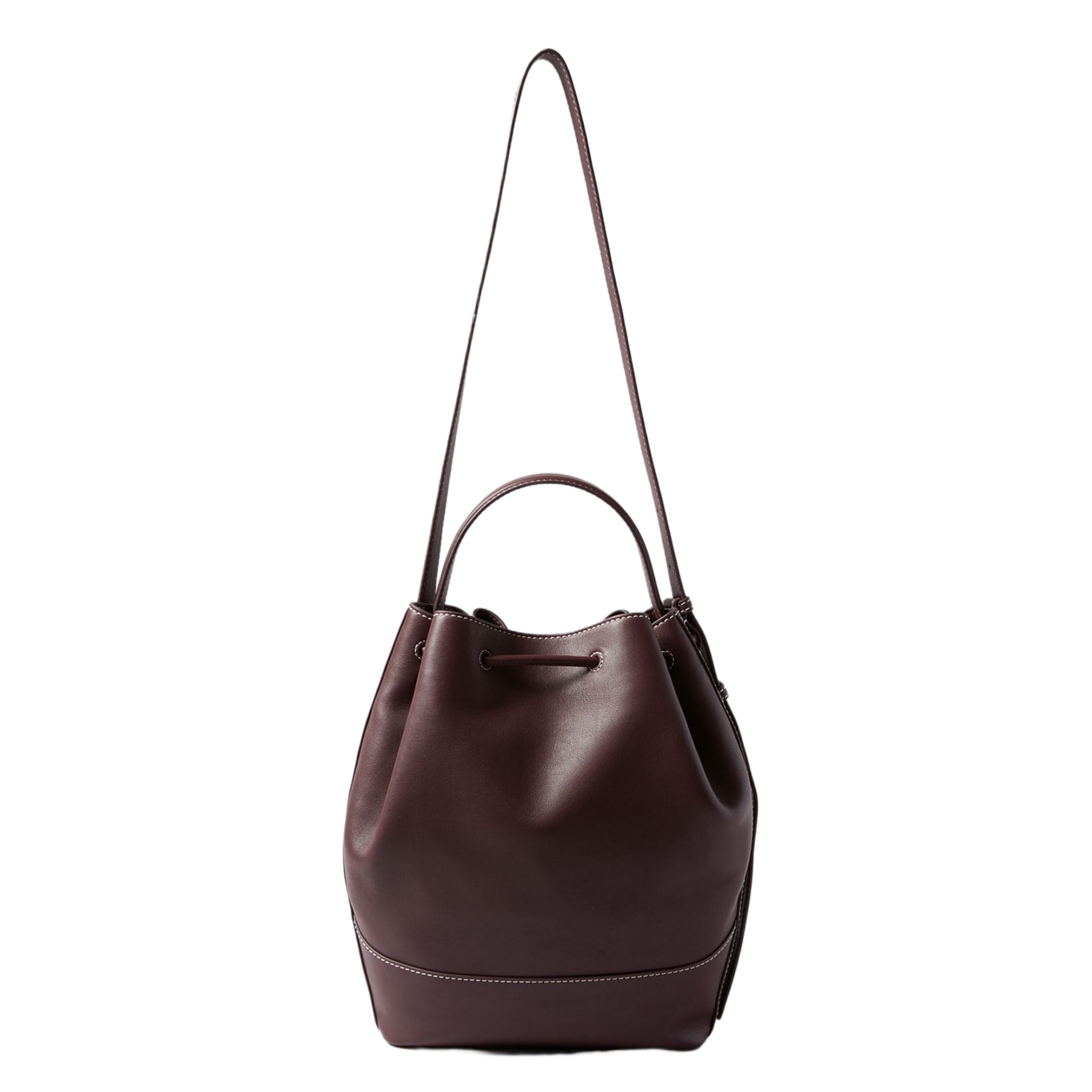 Sac sceau bandoulière en cuir CLAUDIE PIERLOT Rouge