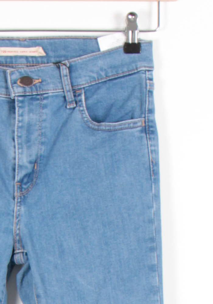 Cropped slim jeans with studs LEVI'S - Seconde main Blue