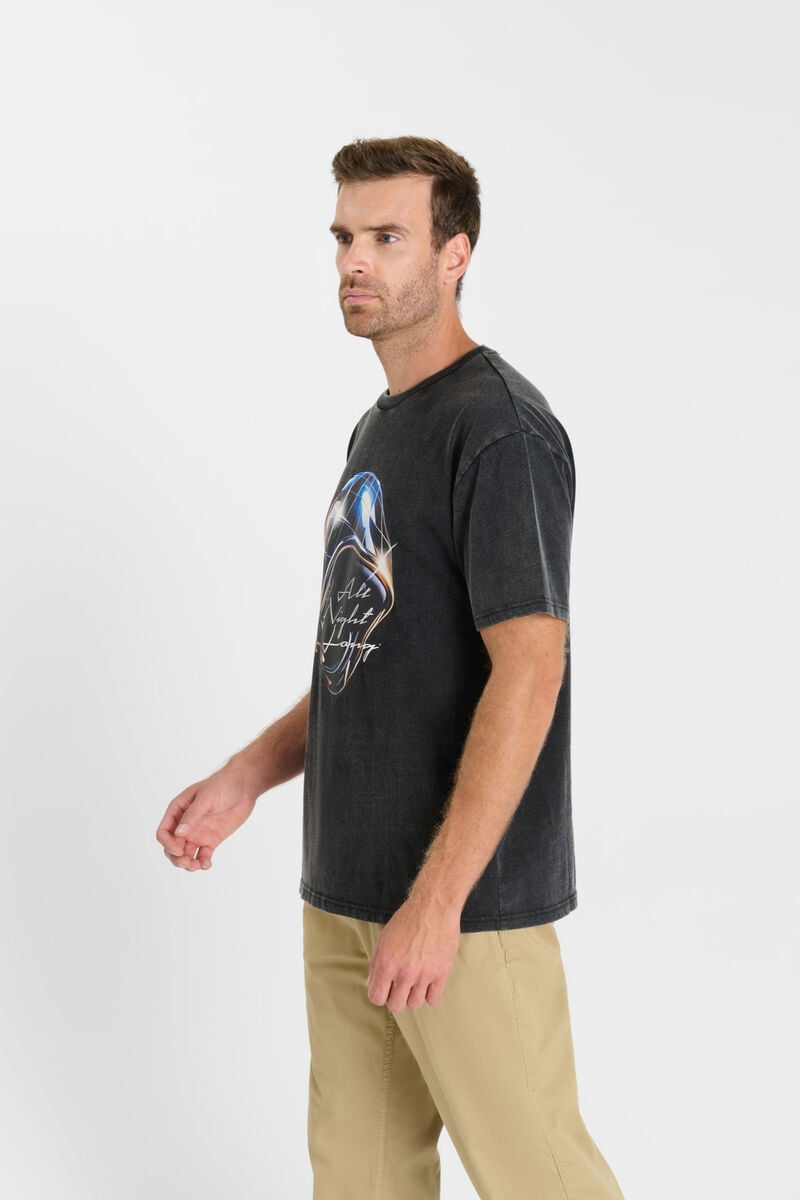 Tommy Badge T-shirt LE TEMPS DES CERISES Black