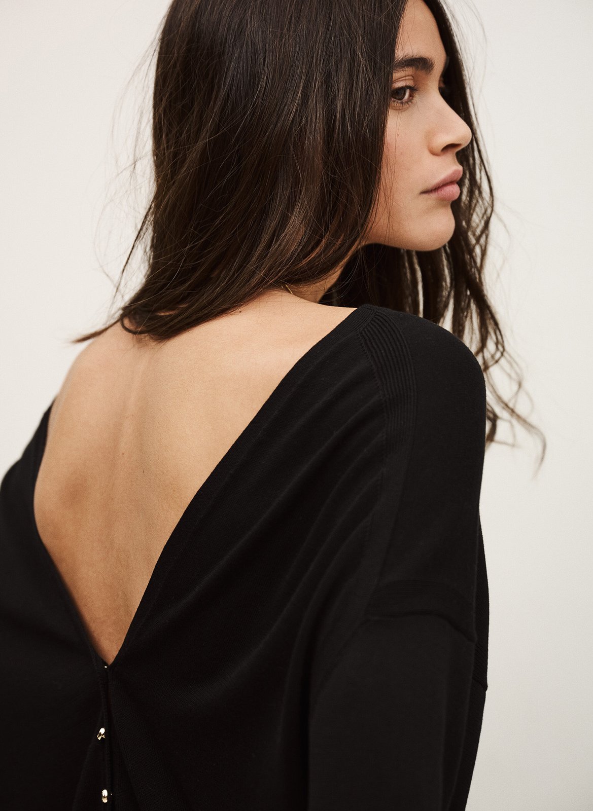 Pull col rond  BA&SH Noir