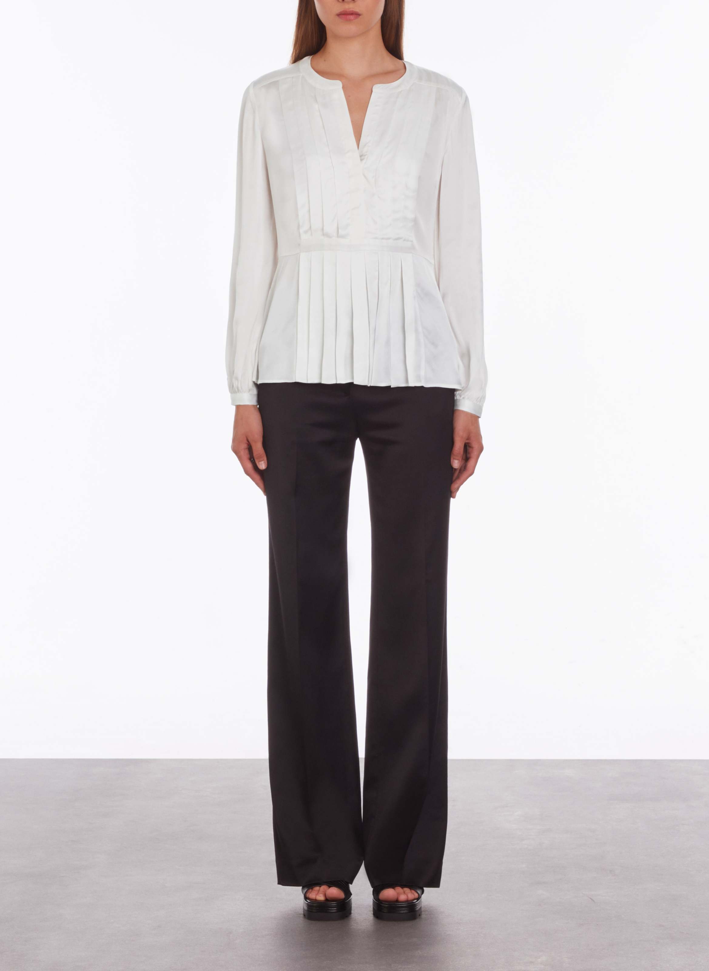 Pleated top with Tunisian collar THE KOOPLES Multicolored