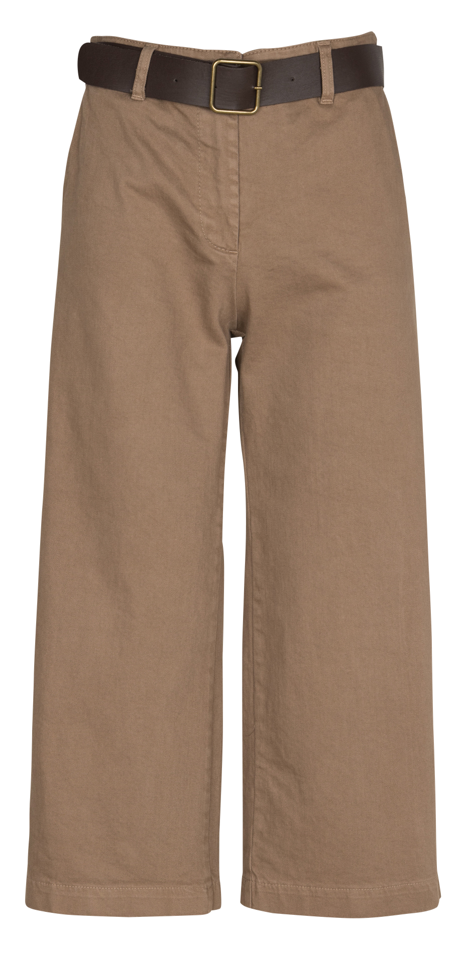 High-waisted cropped cotton-blend jeans PLEASE