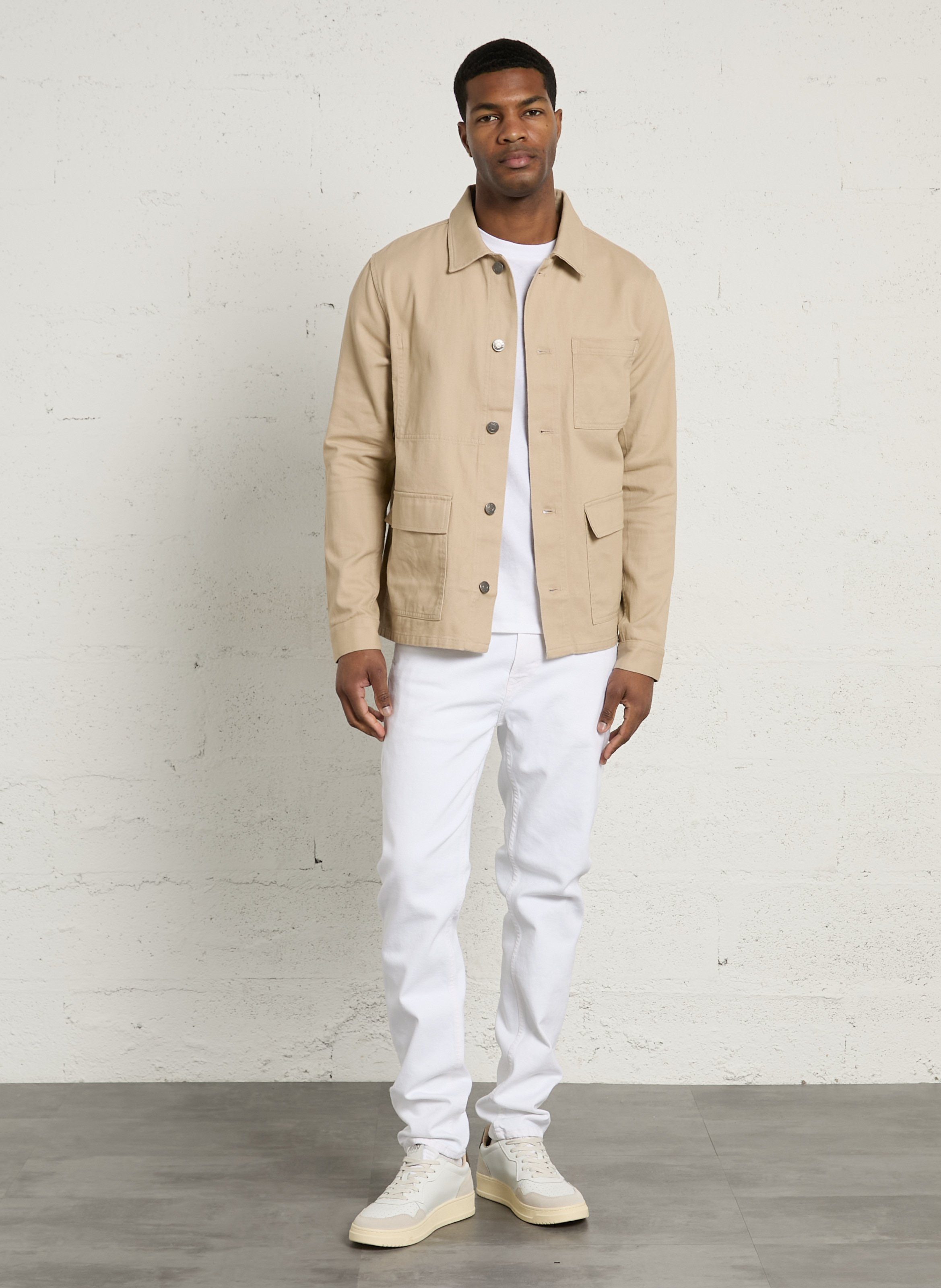 Recht, katoenen jasje LE TEMPS DES CERISES Grijs