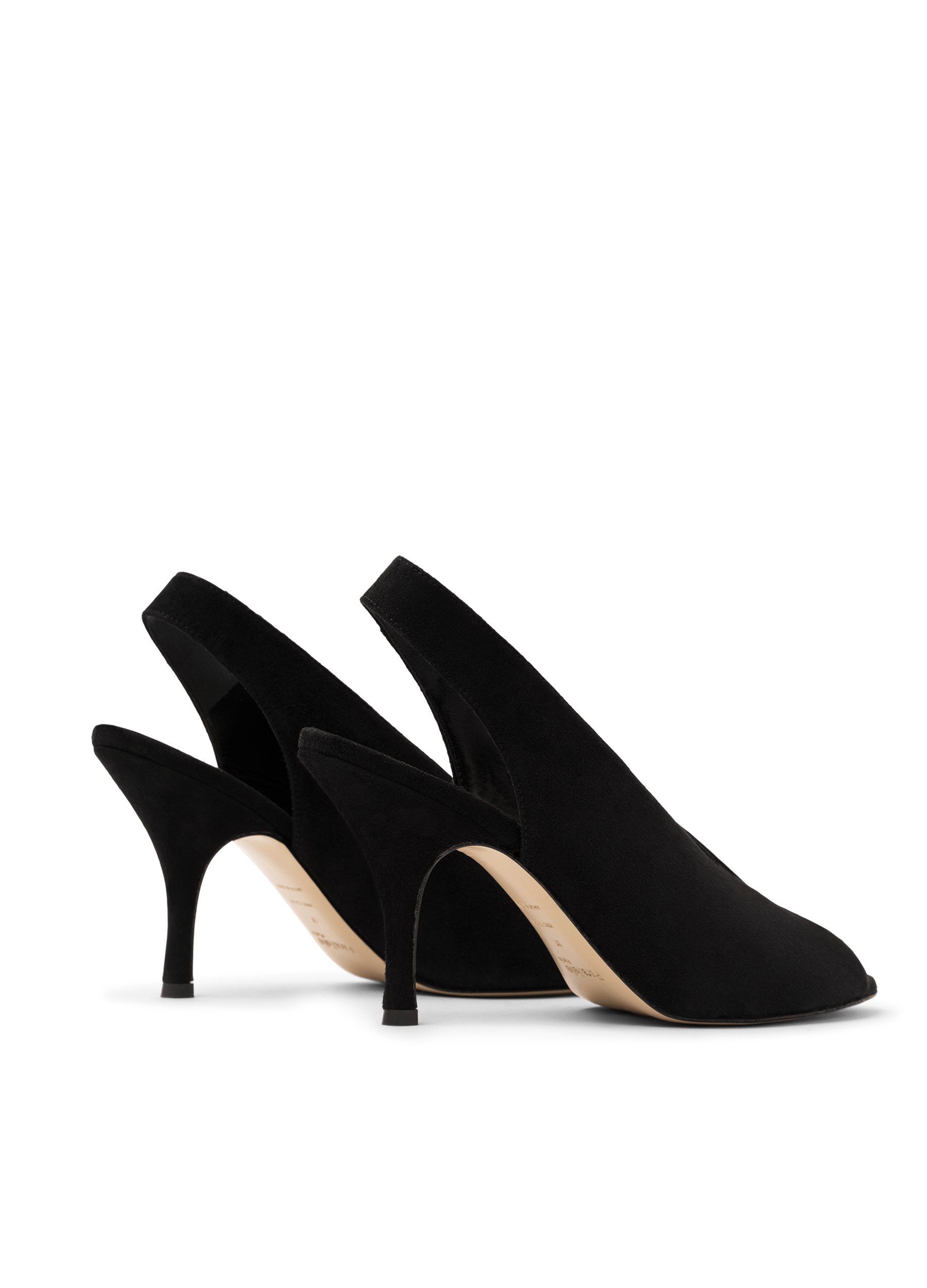 Black suede leather sandals PARALLELE PARIS Black