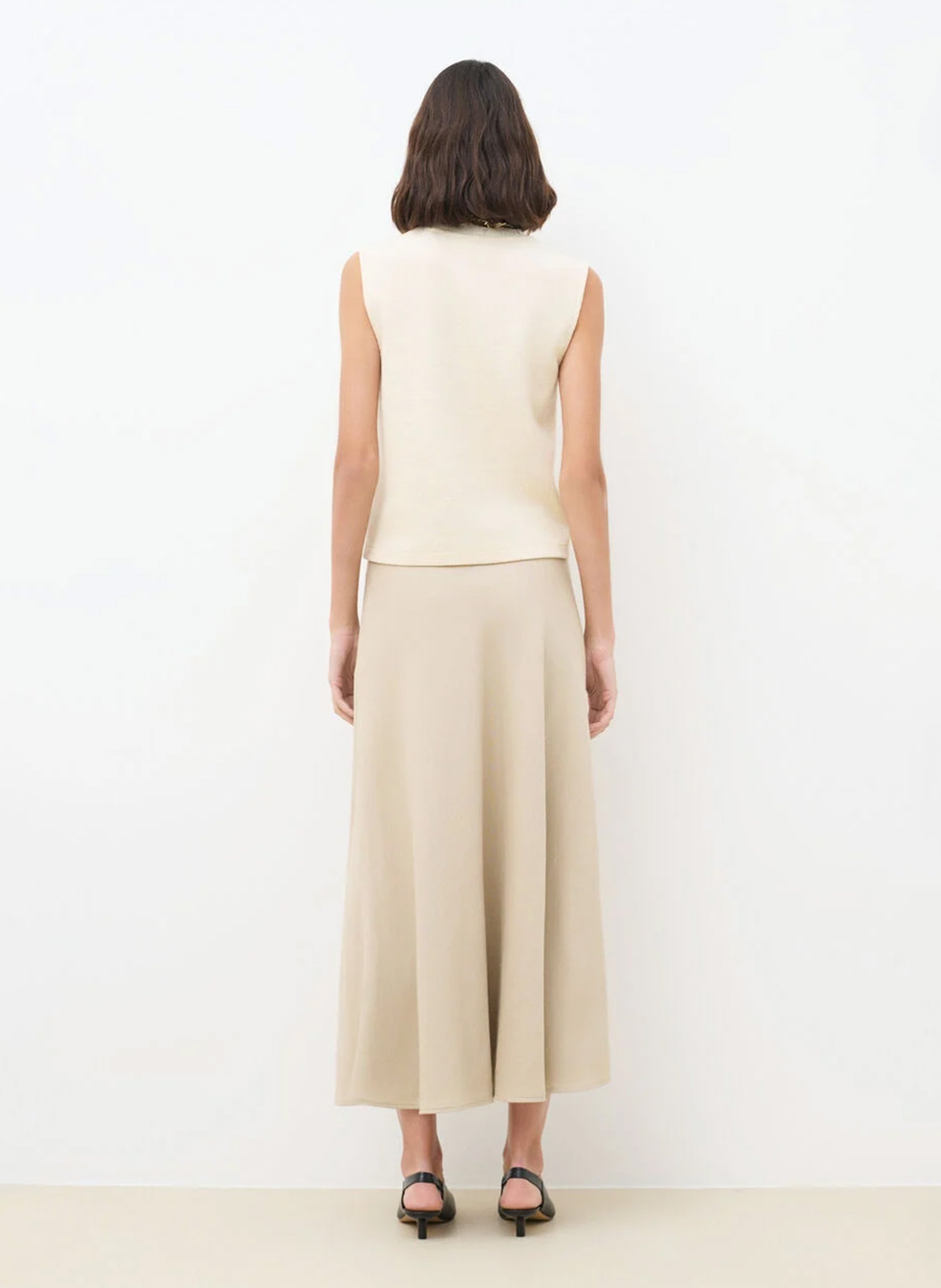 Darjee - Strickjacke mit V-Ausschnitt, Baumwoll-Mix CAROLL Beige